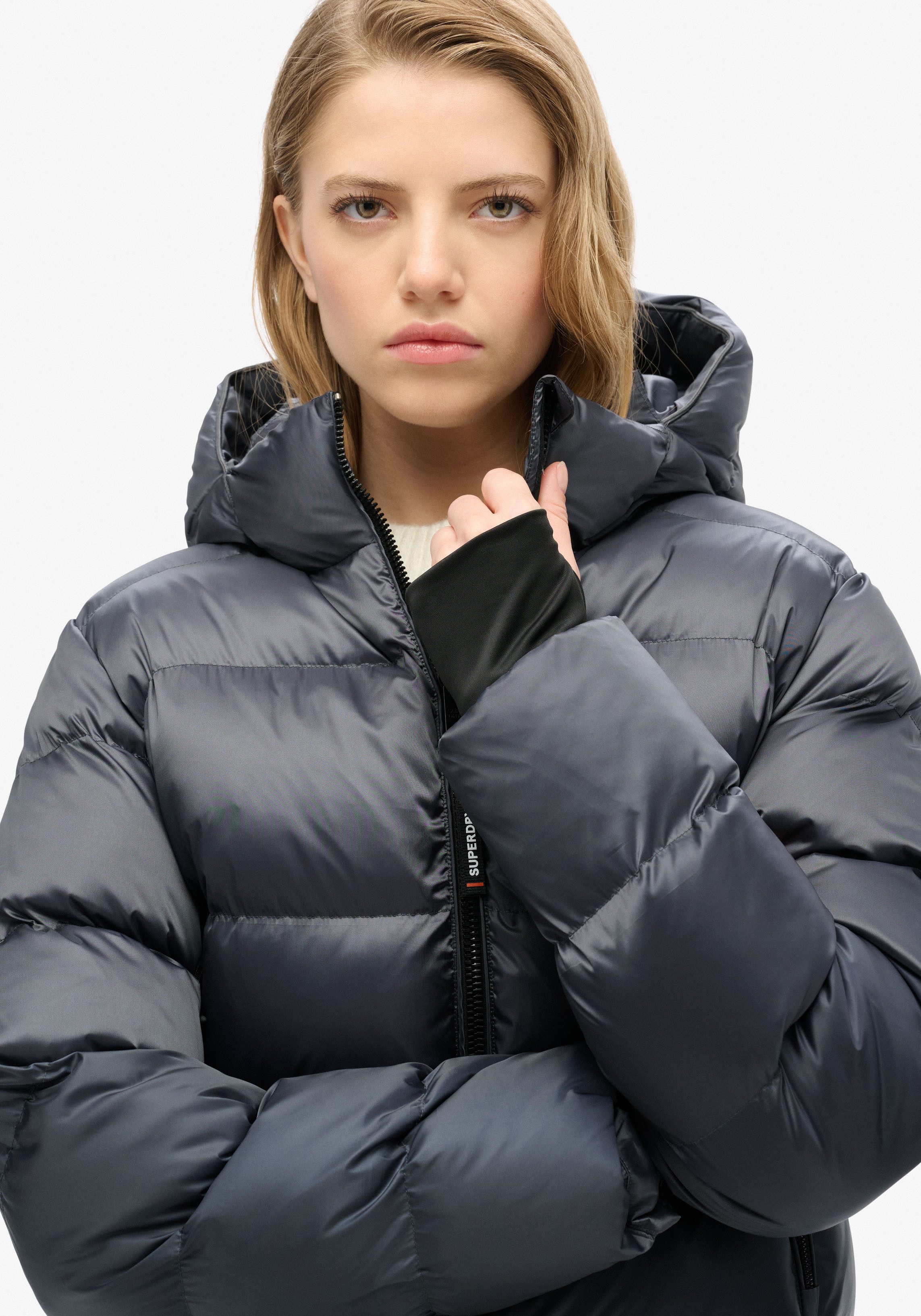 Superdry Gewatteerde jas HOODED LUXE SPORTS PUFFER
