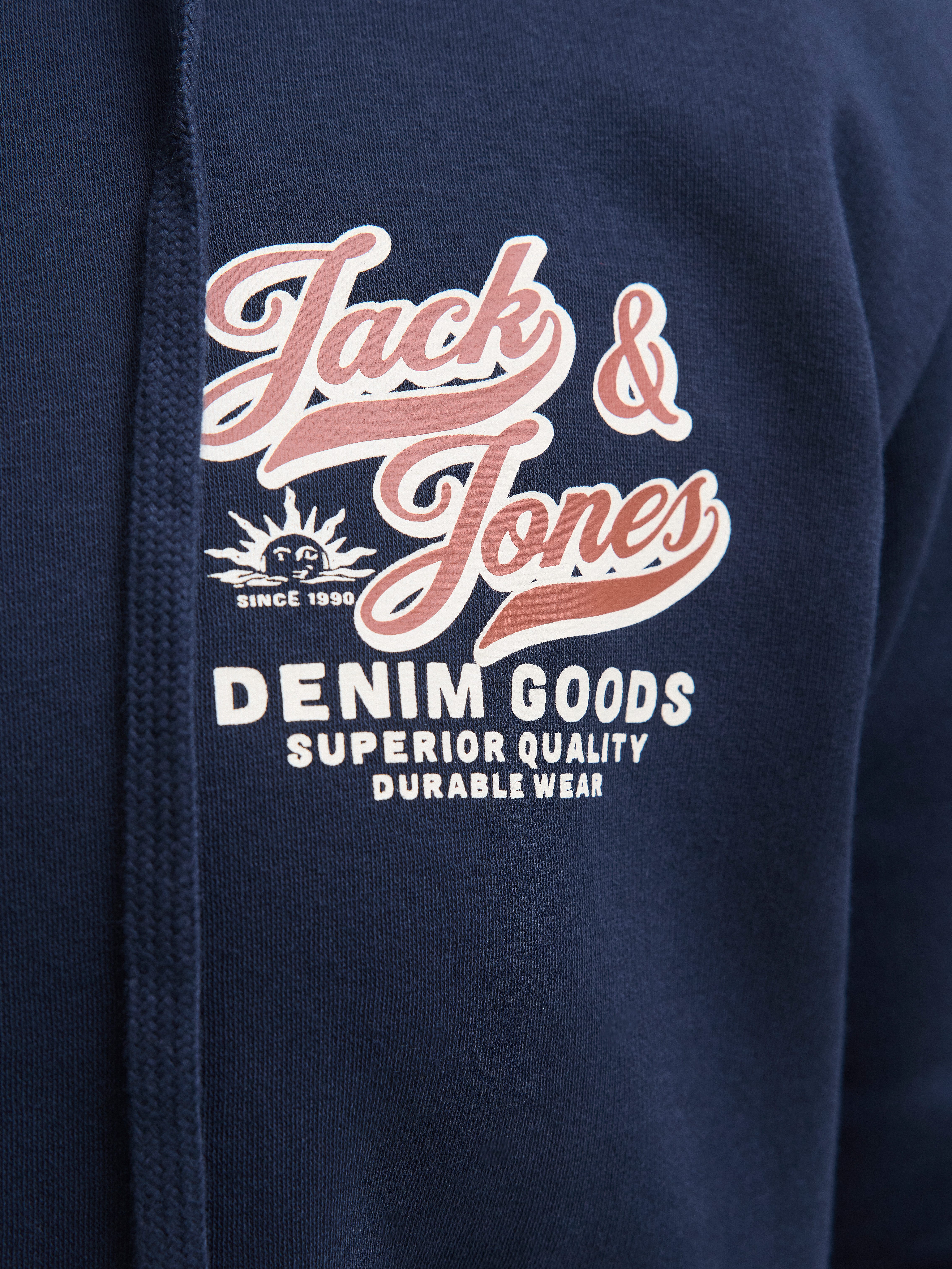 Jack & Jones PlusSize Hoodie JJELOGO SWEAT ZIP HOOD 2 COL AW25 PLS
