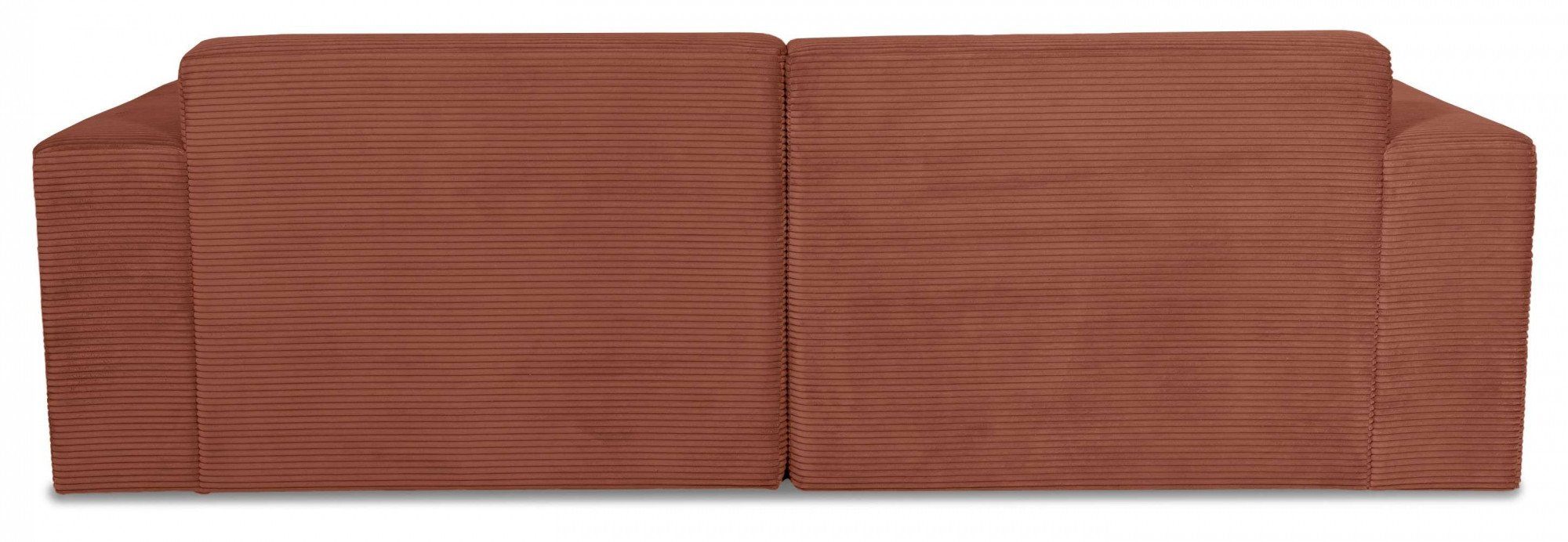 INOSIGN 3-zitsbank Koa, 228 cm, modulair bankstel in webstof, cord Designbank in corduroy, zachte lounge-zitcomfort