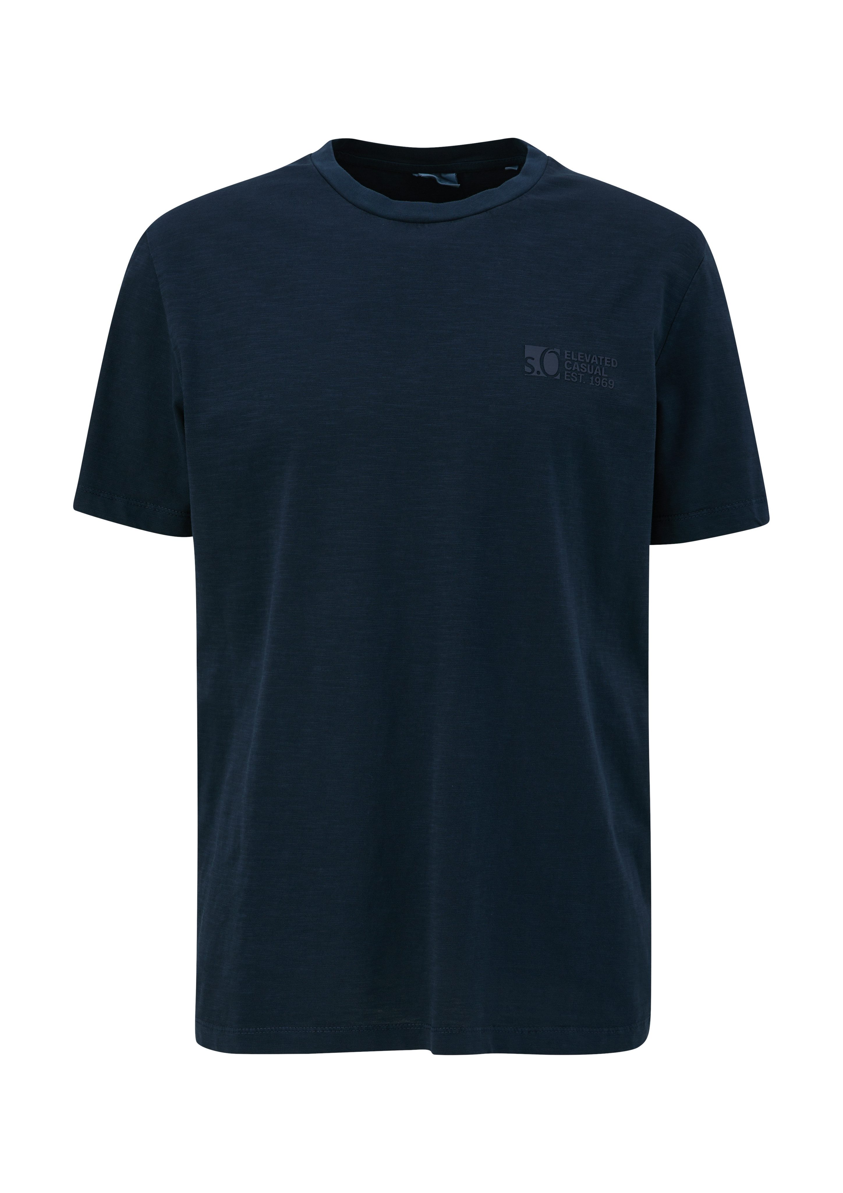 s.Oliver T-shirt in gemêleerde look