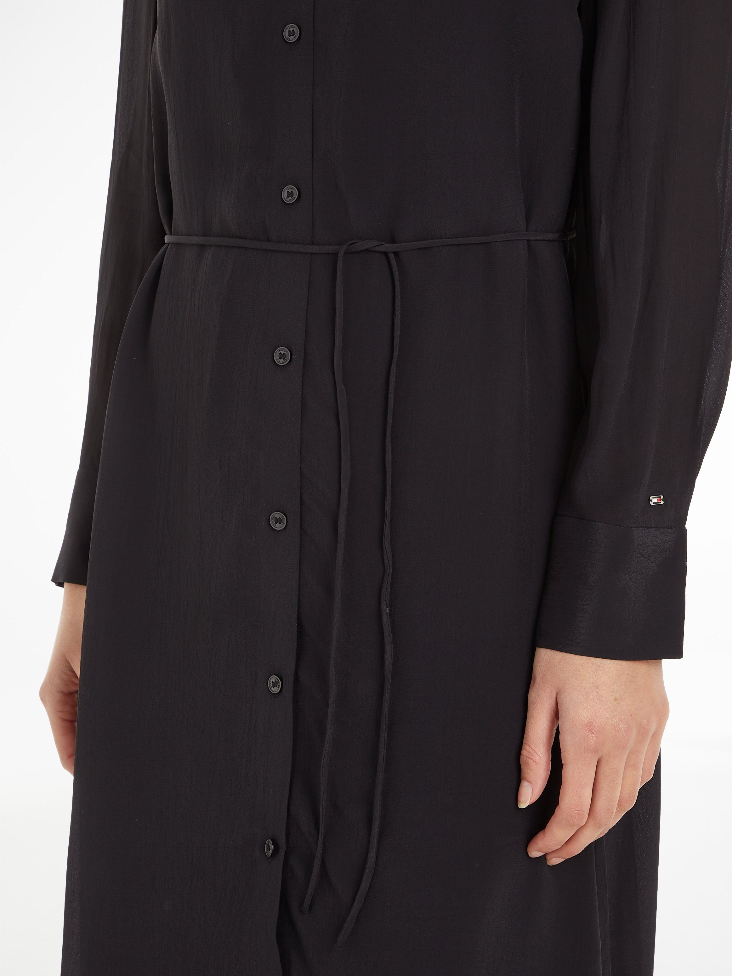 Tommy Hilfiger Blousejurk FLUID VISCOSE CREPE KNEE DRESS