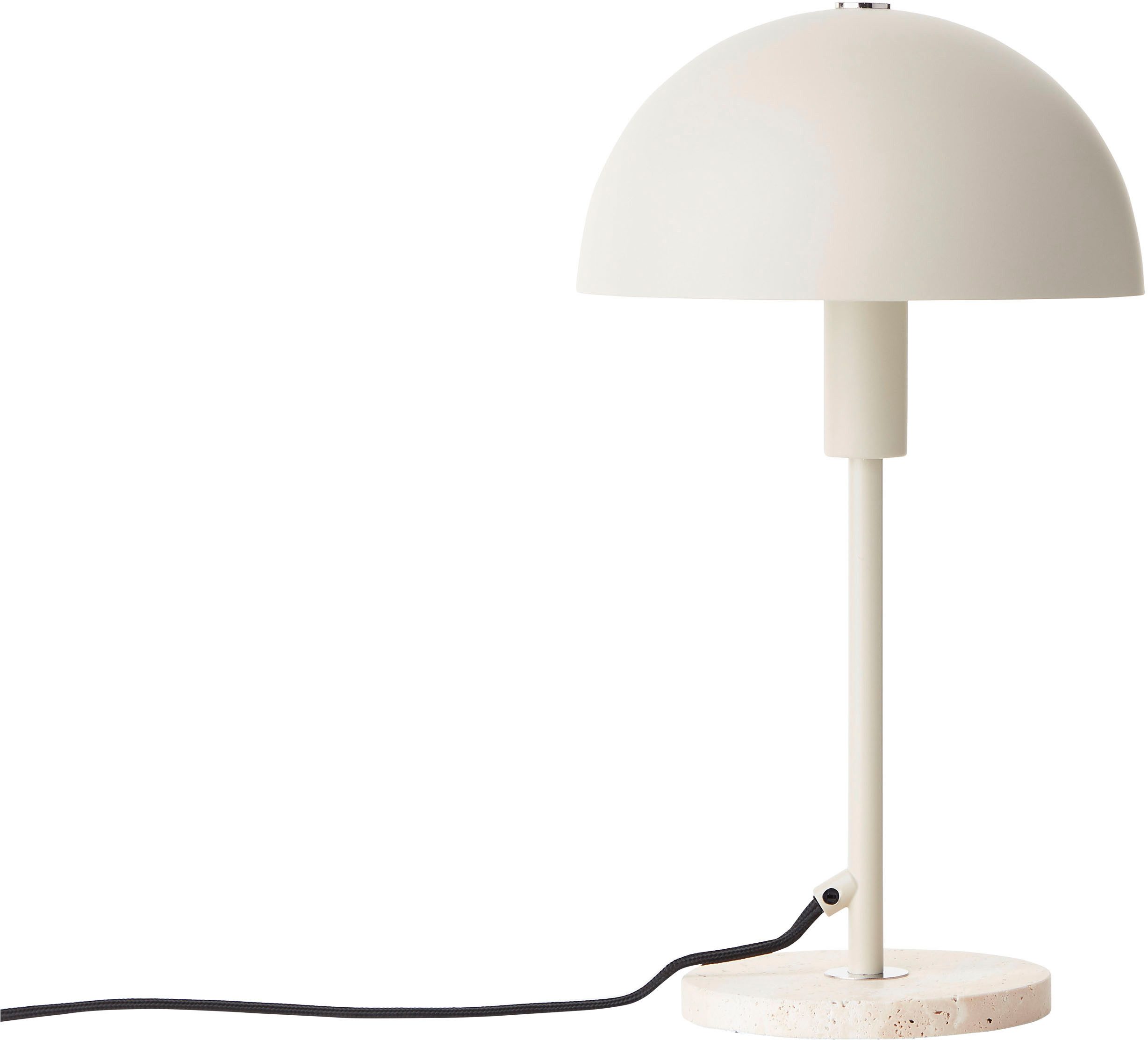 LeGer Home by Lena Gercke Tafellamp Linnea paddenstoel lamp - travertijn steenvoet Paddenstoel lamp, tafellamp, hoogte 35,5 cm, natuursteen, paddenstoellamp (1 stuk)
