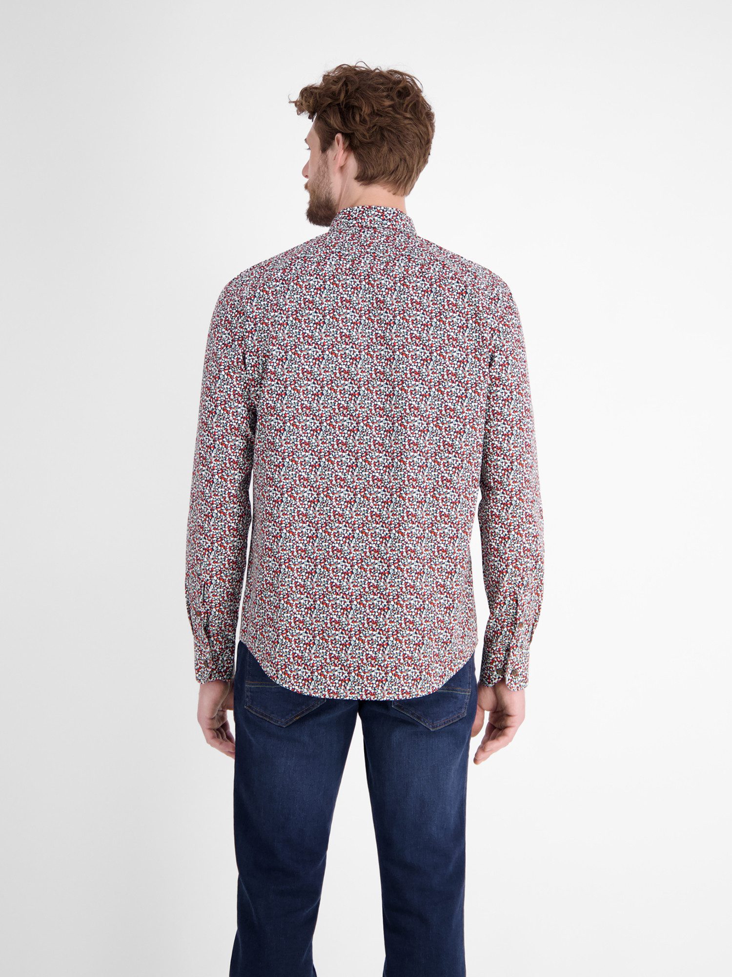 Lerros Overhemd met lange mouwen LERROS Heren overhemd met lange mouwen, modern patroon