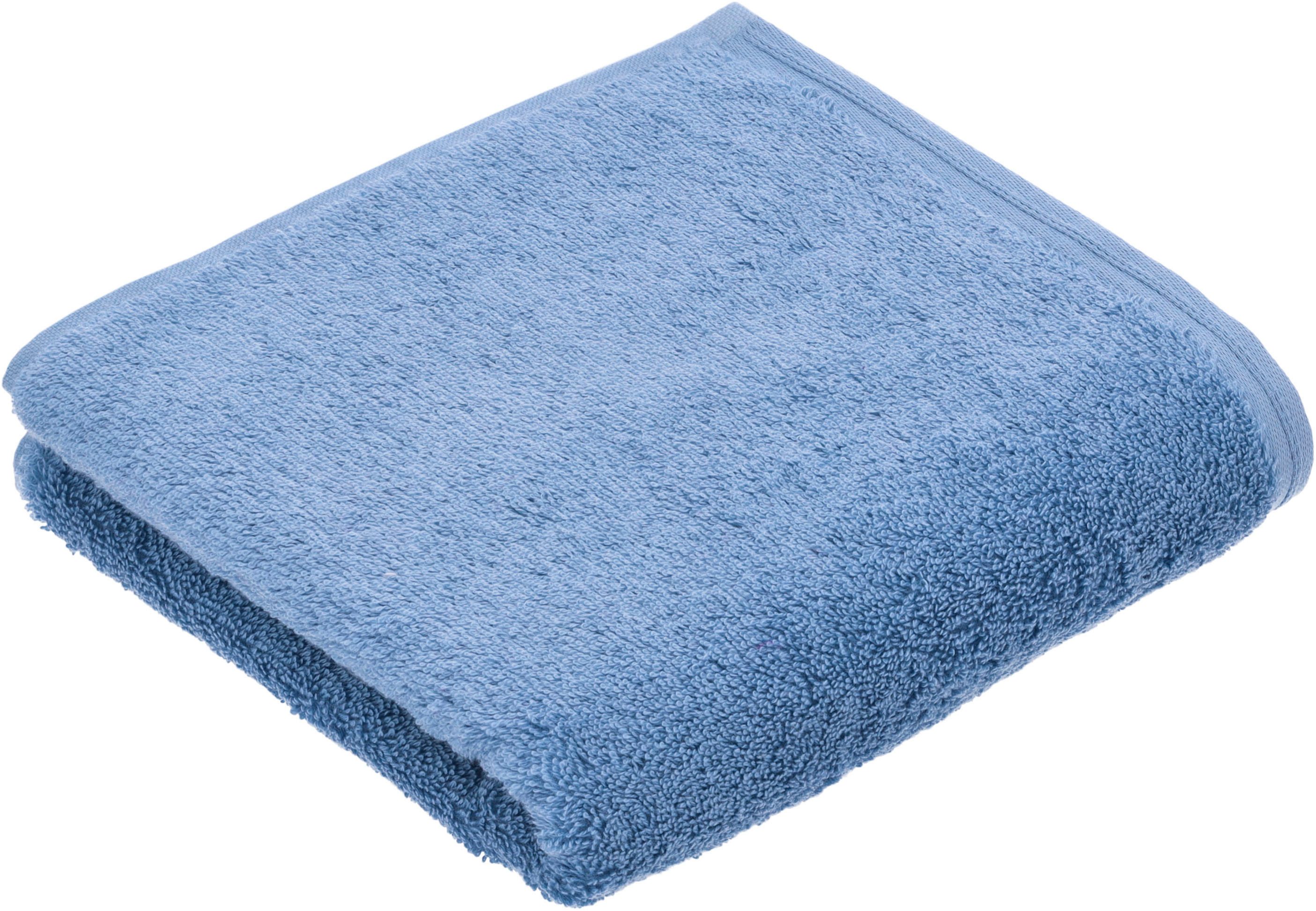 Vossen Badlaken Vegan Life 100% veganistisch (1 stuk) handdoeken maat 100 cm x 150 cm blauw