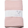 done. deken nayla deken van luchtig, lichte katoenen mousseline stof met gekreukt effect roze