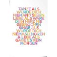 reinders! poster tanze... (1 stuk) multicolor