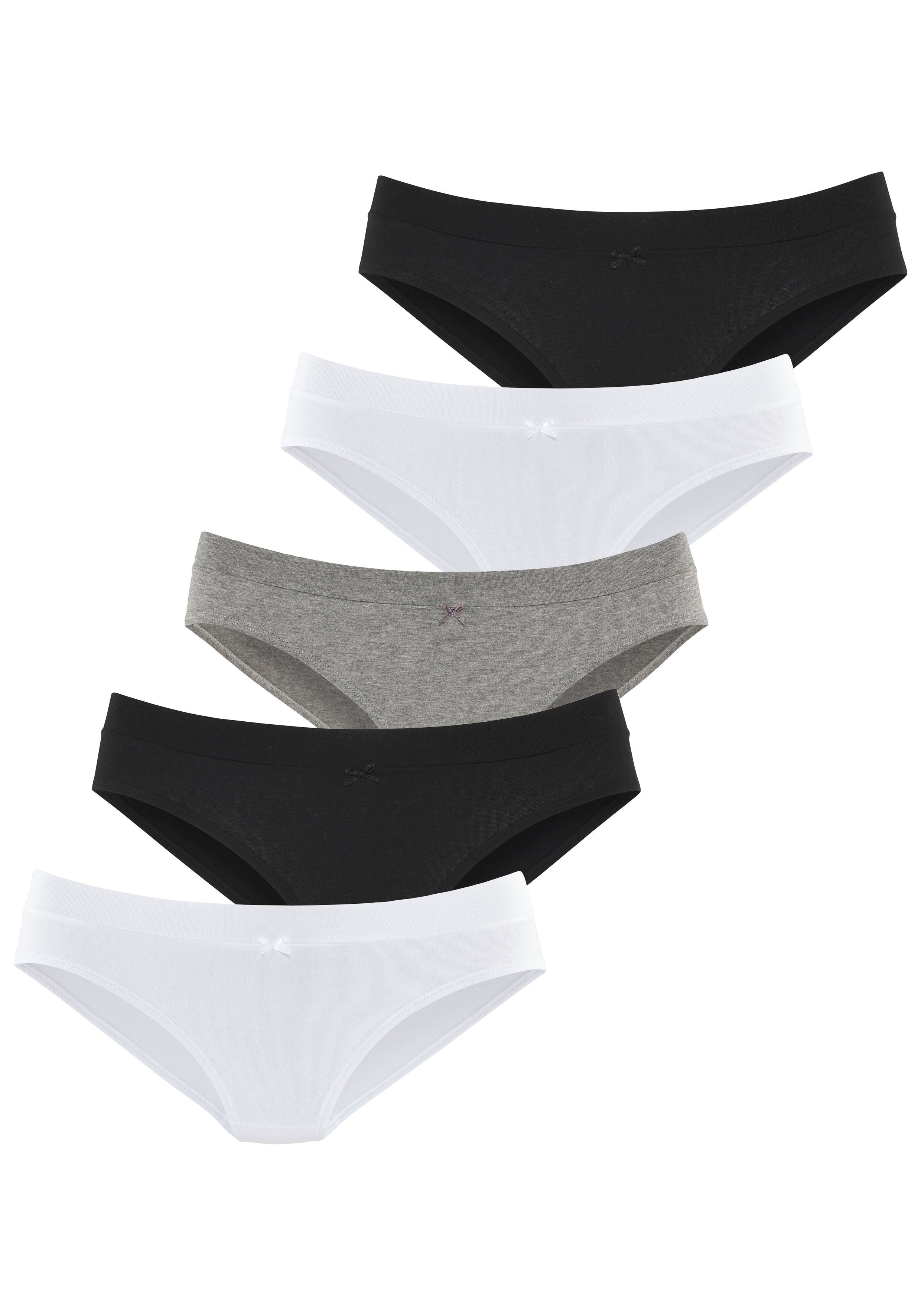 Vivance Jazzpants met brede boord zonder extra elastiek (Set van 5) dames slips maat 44/46 grijs