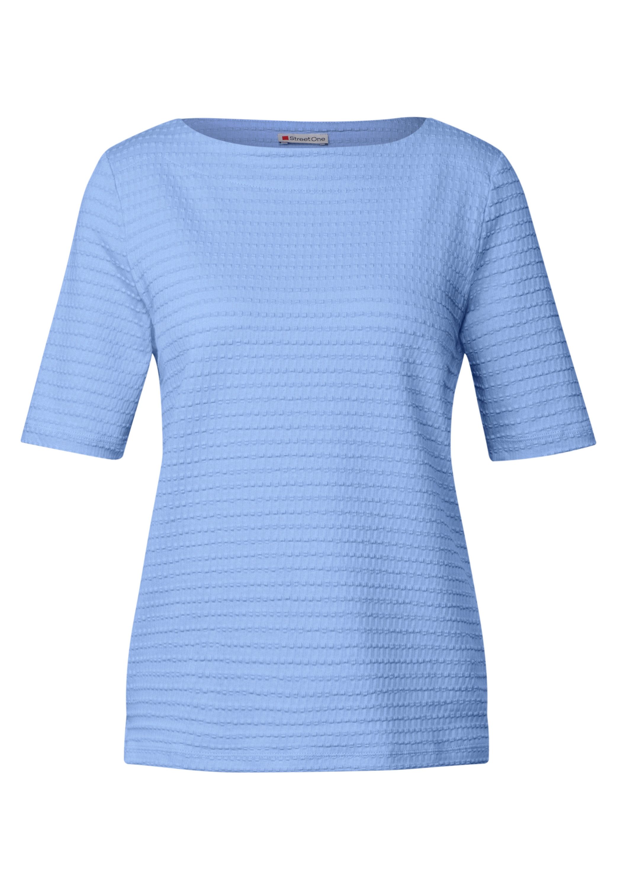 STREET ONE T-shirt met een fijne structuur