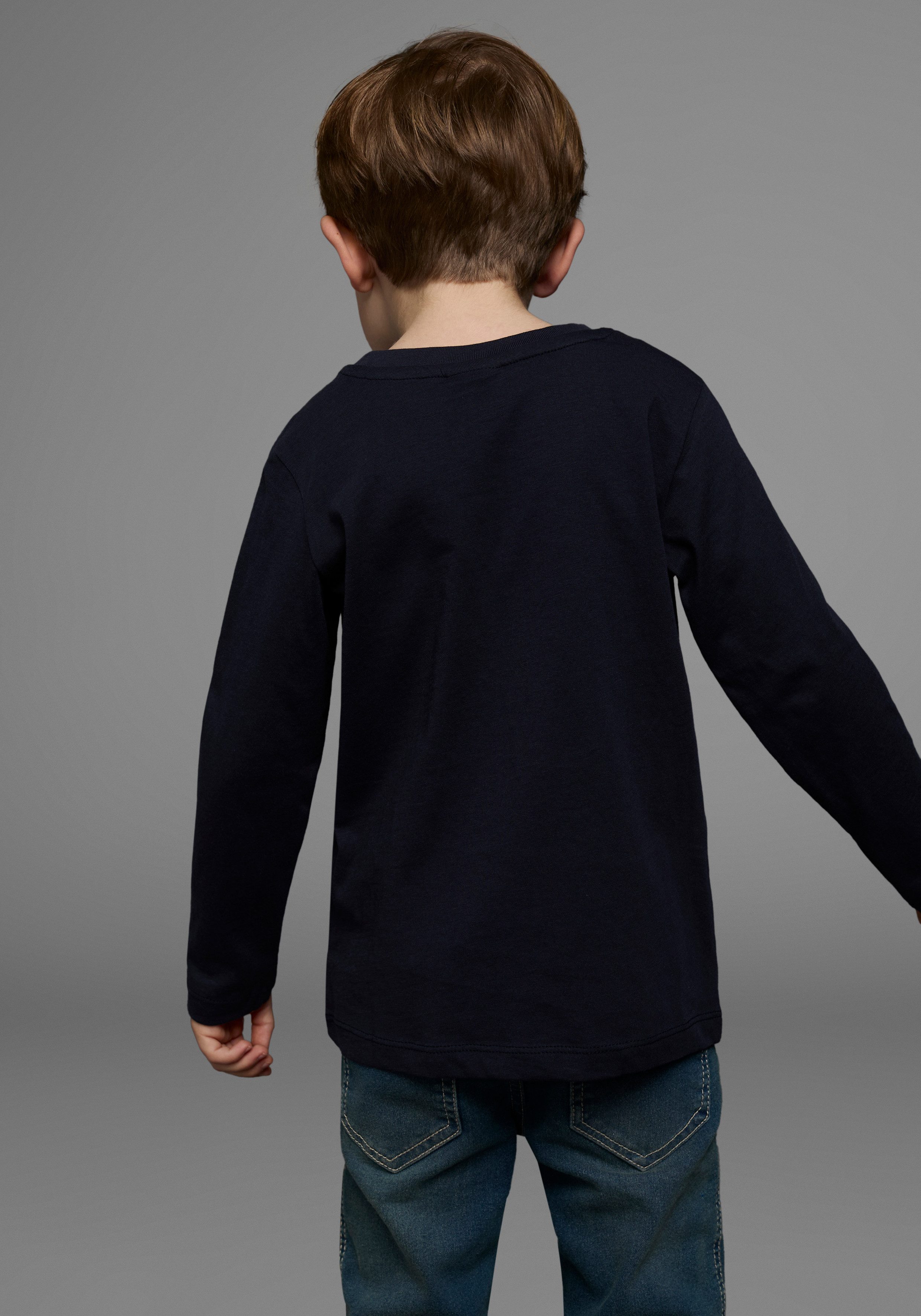 KIDSWORLD Shirt met lange mouwen LET´S PLAY Lange mouwen, basic stijl, van katoen
