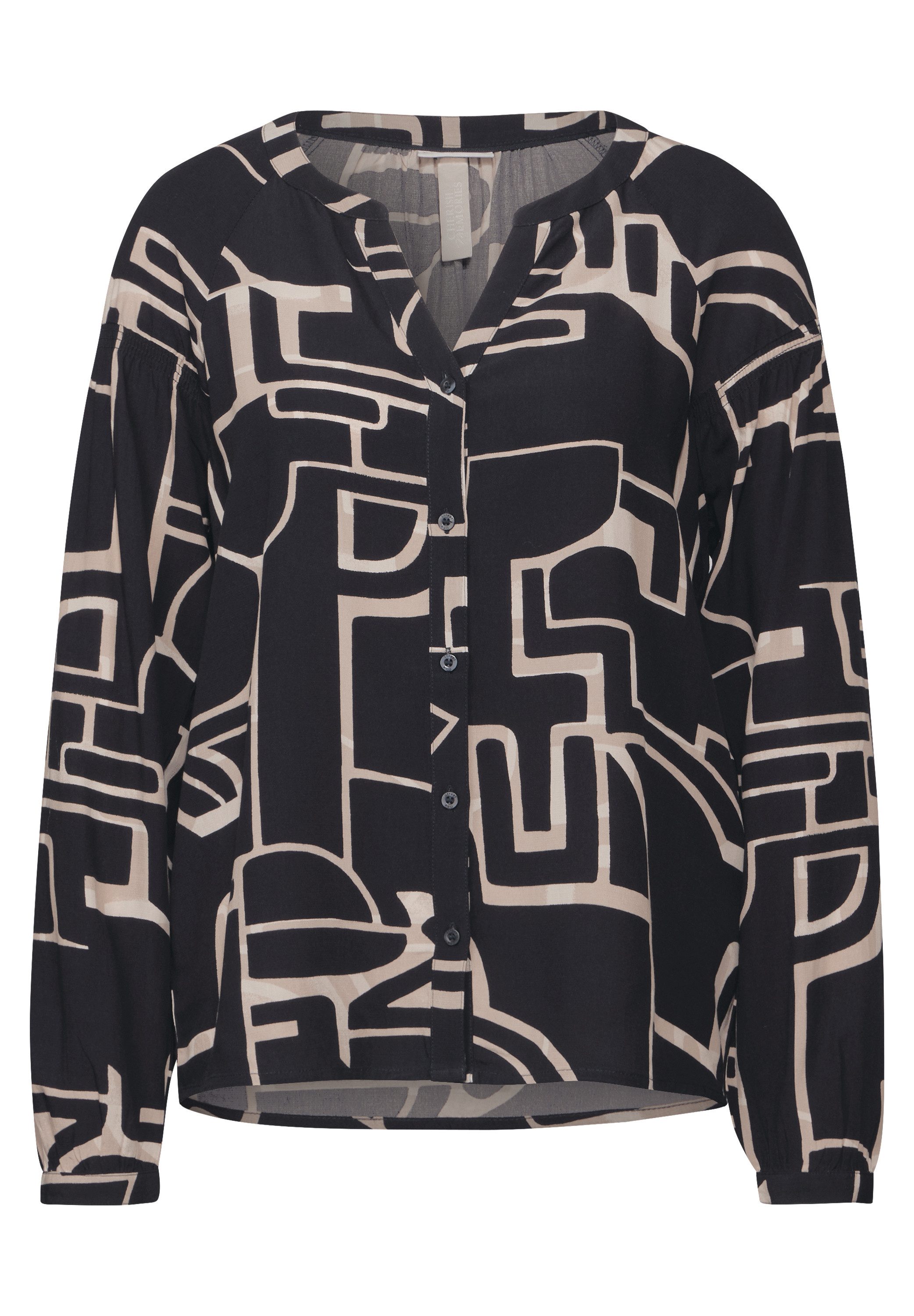 STREET ONE Blouse met lange mouwen met print all-over