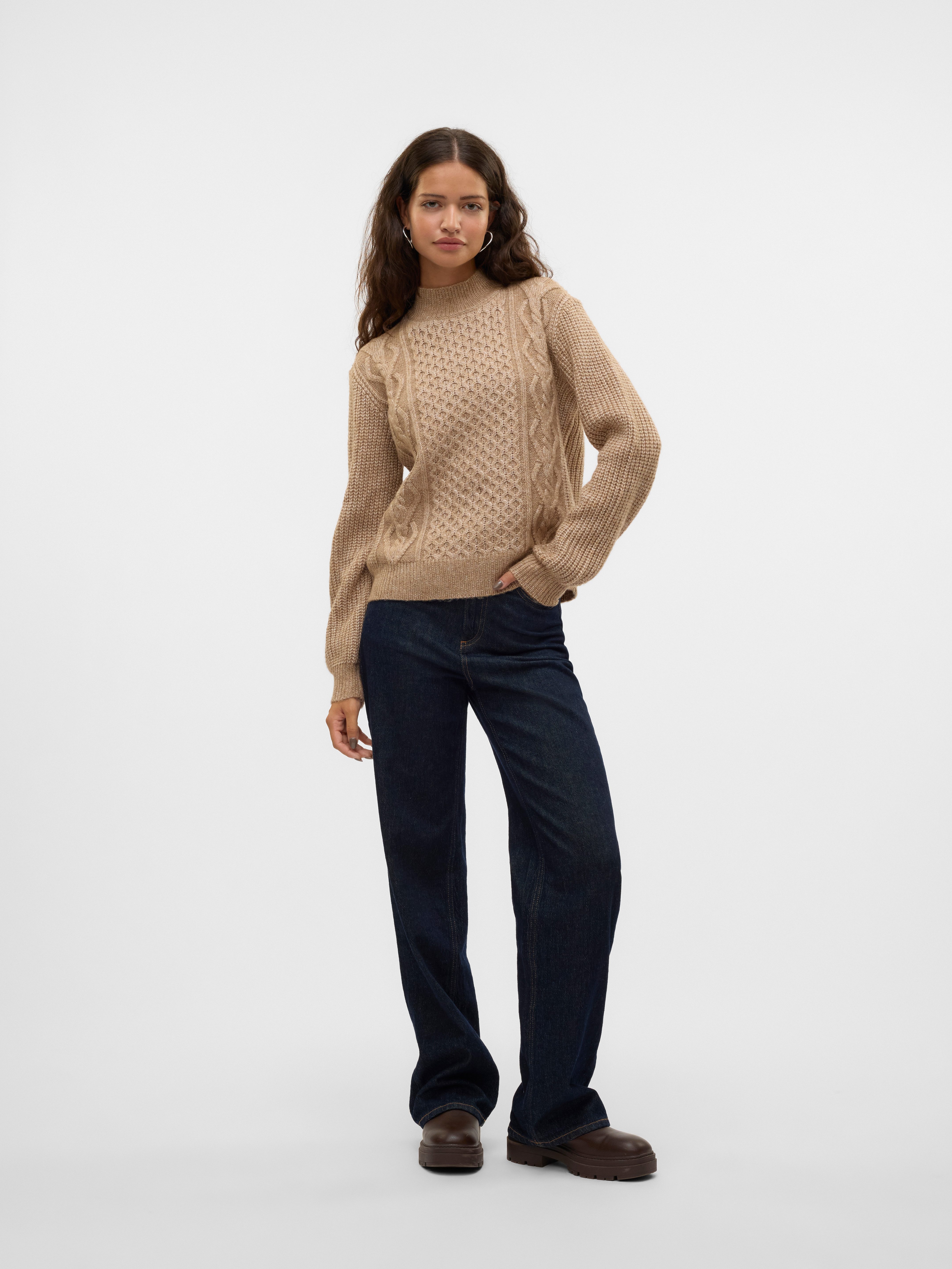 Vero Moda Trui met staande kraag VMUNIVERSE LS HIGHNECK PULLOVER GA BF