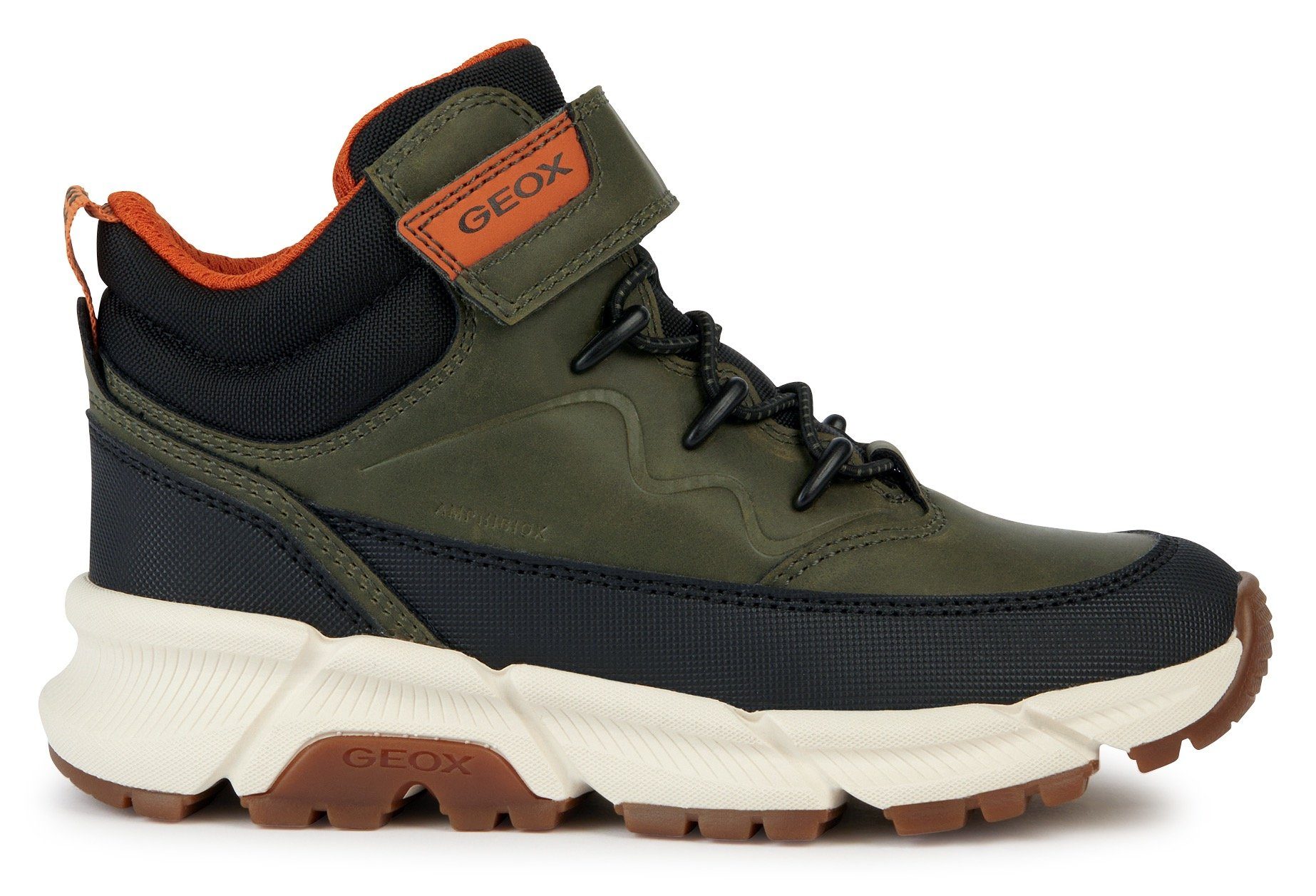 Geox Winterlaarzen J FLEXYPER PLUS BOY ABX high top sneaker, veterschoenen met waterafstotende tex-uitrusting