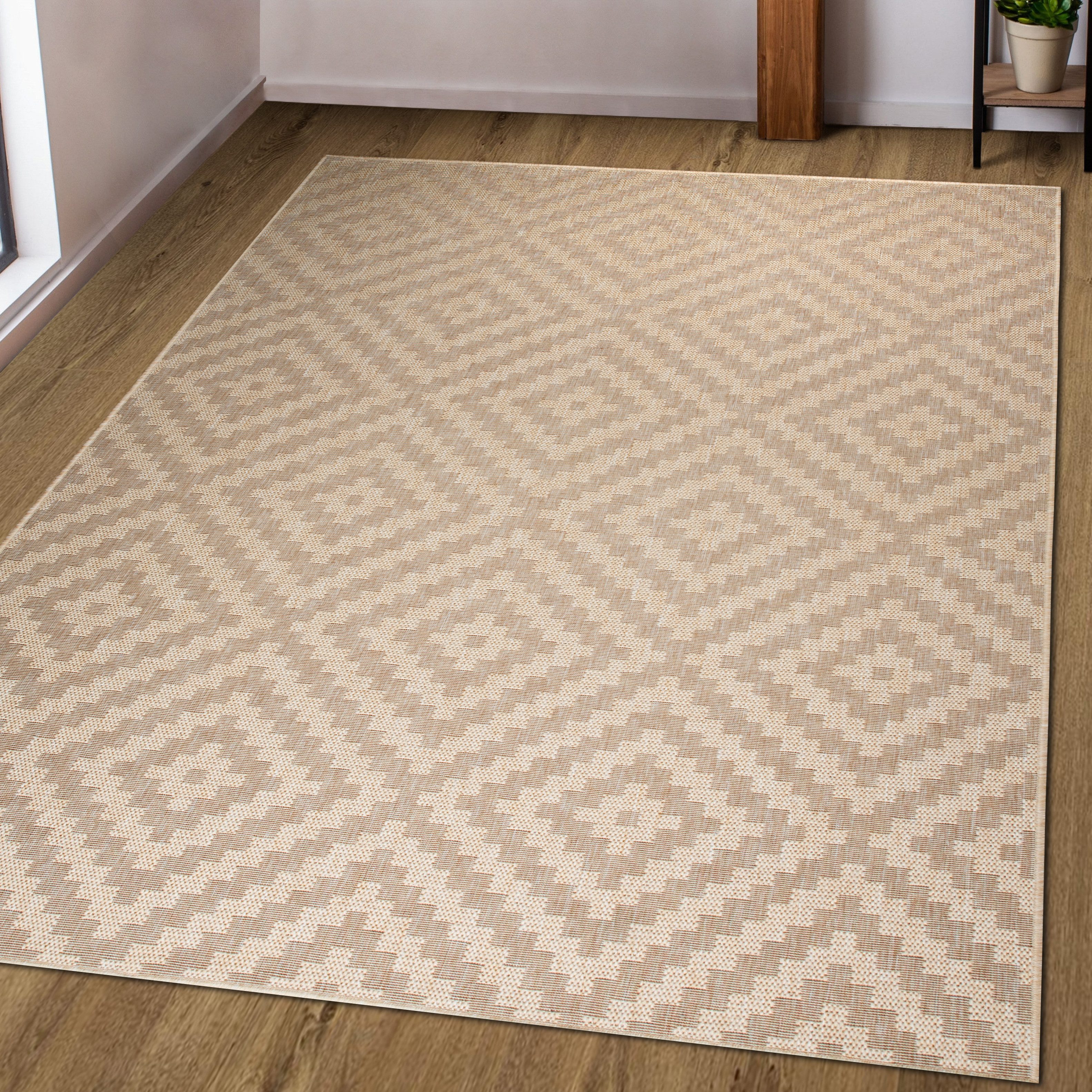 my home Vloerkleed Cordoba is ook als loper verkrijgbaar Geschikt voor binnen en buiten, sisal-look, weerbestendig & uv-bestendig, boho