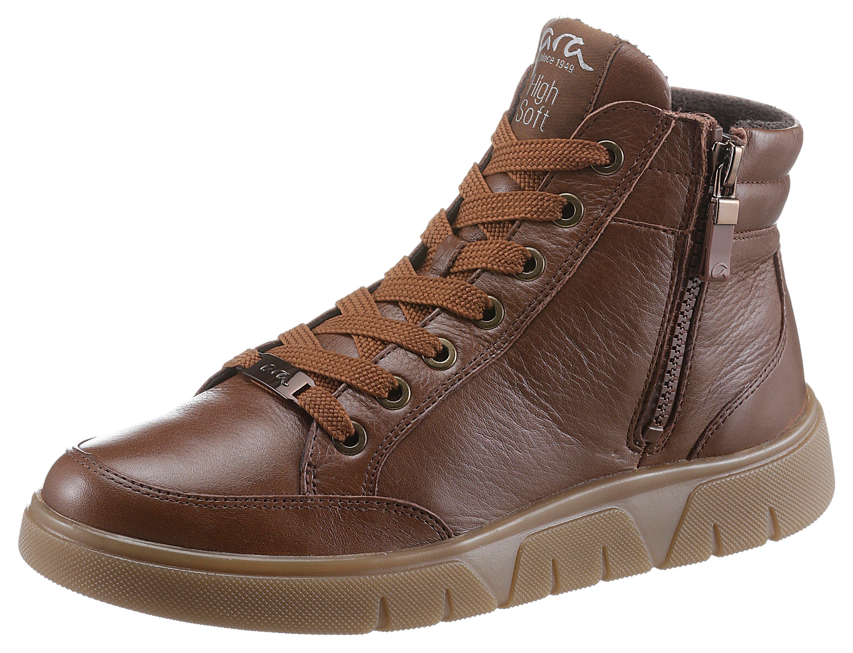 Ara Hoge veterschoenen Rome ankle boot, comfortable shoe in comfort width g = wide