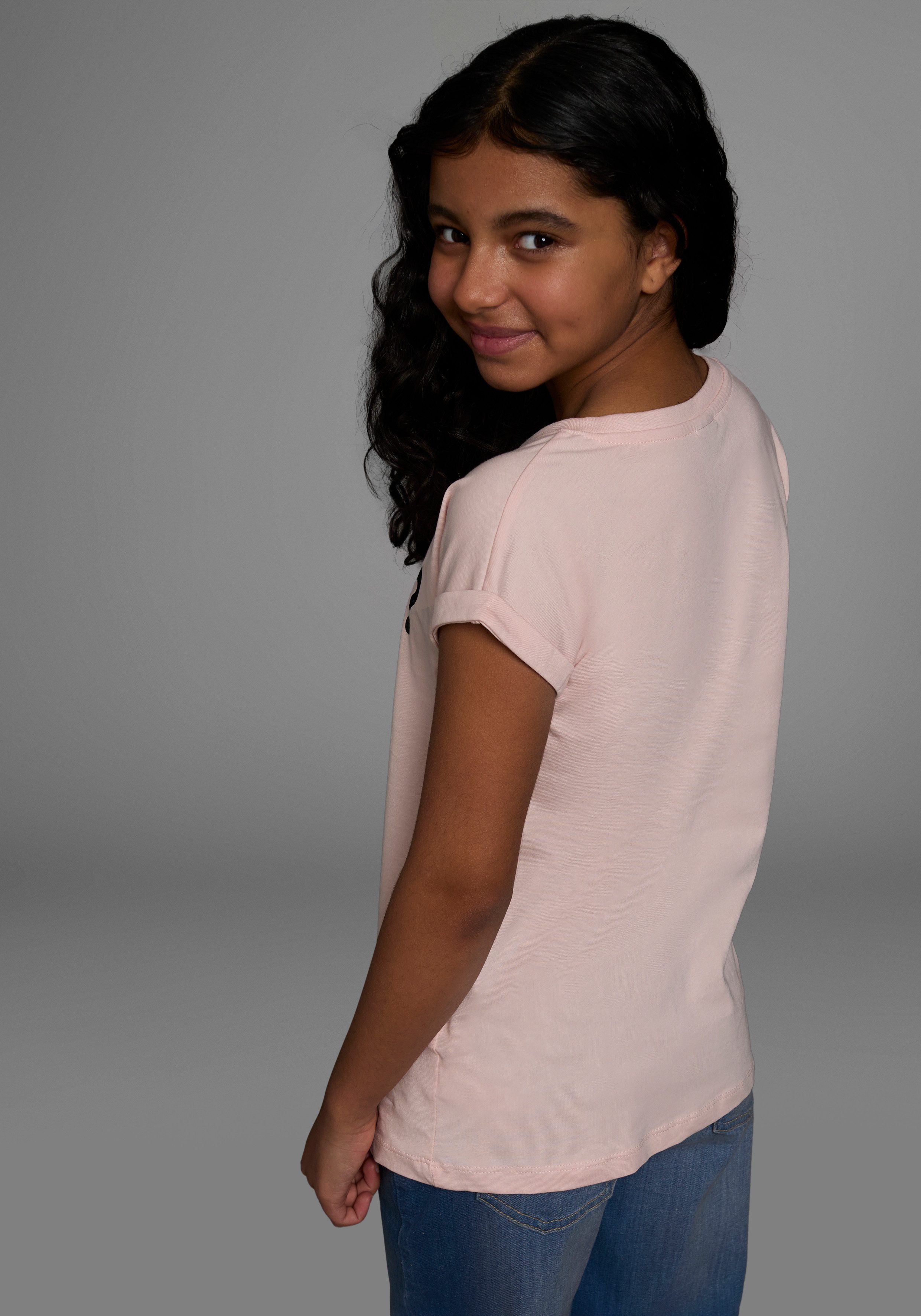 KIDSWORLD T-shirt &duso? korte mouwen, bedrukt, ronde hals, van katoen