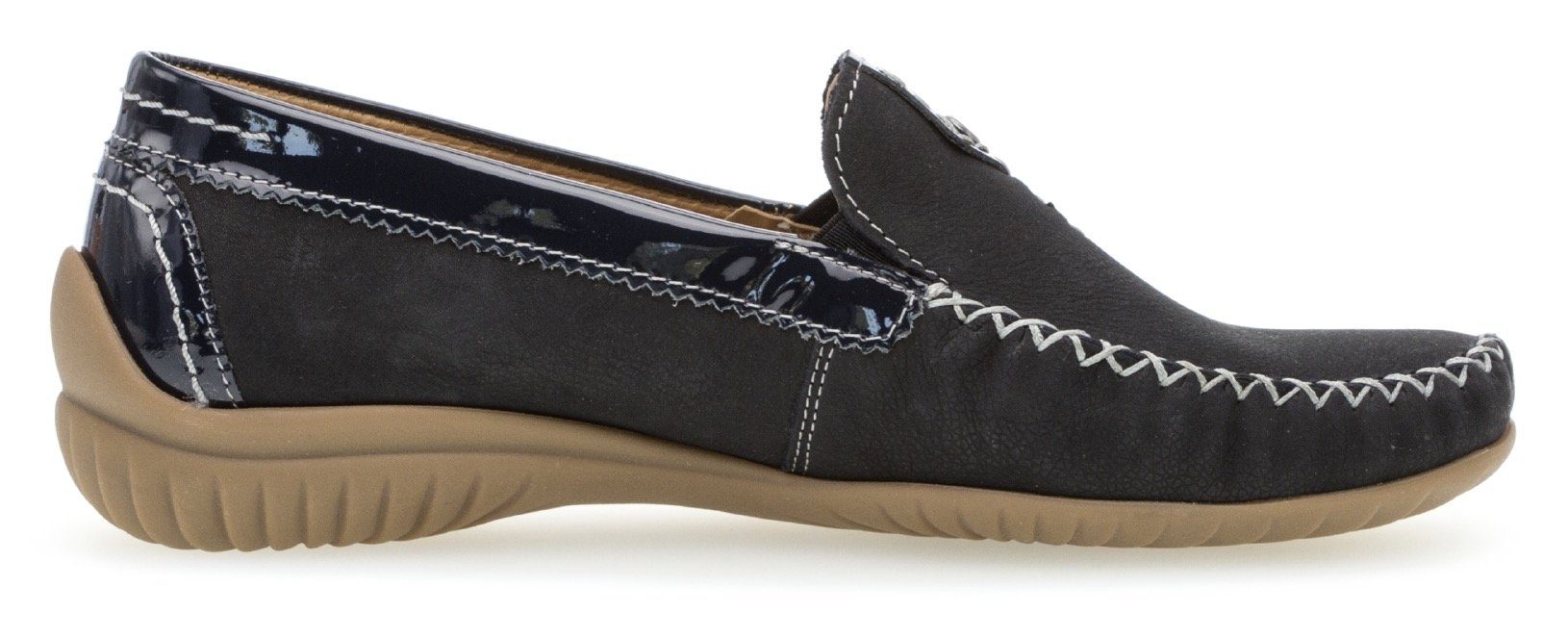 Gabor Mocassins Florence Slipper, instapschoen met elastiek, breedte G (=breed)