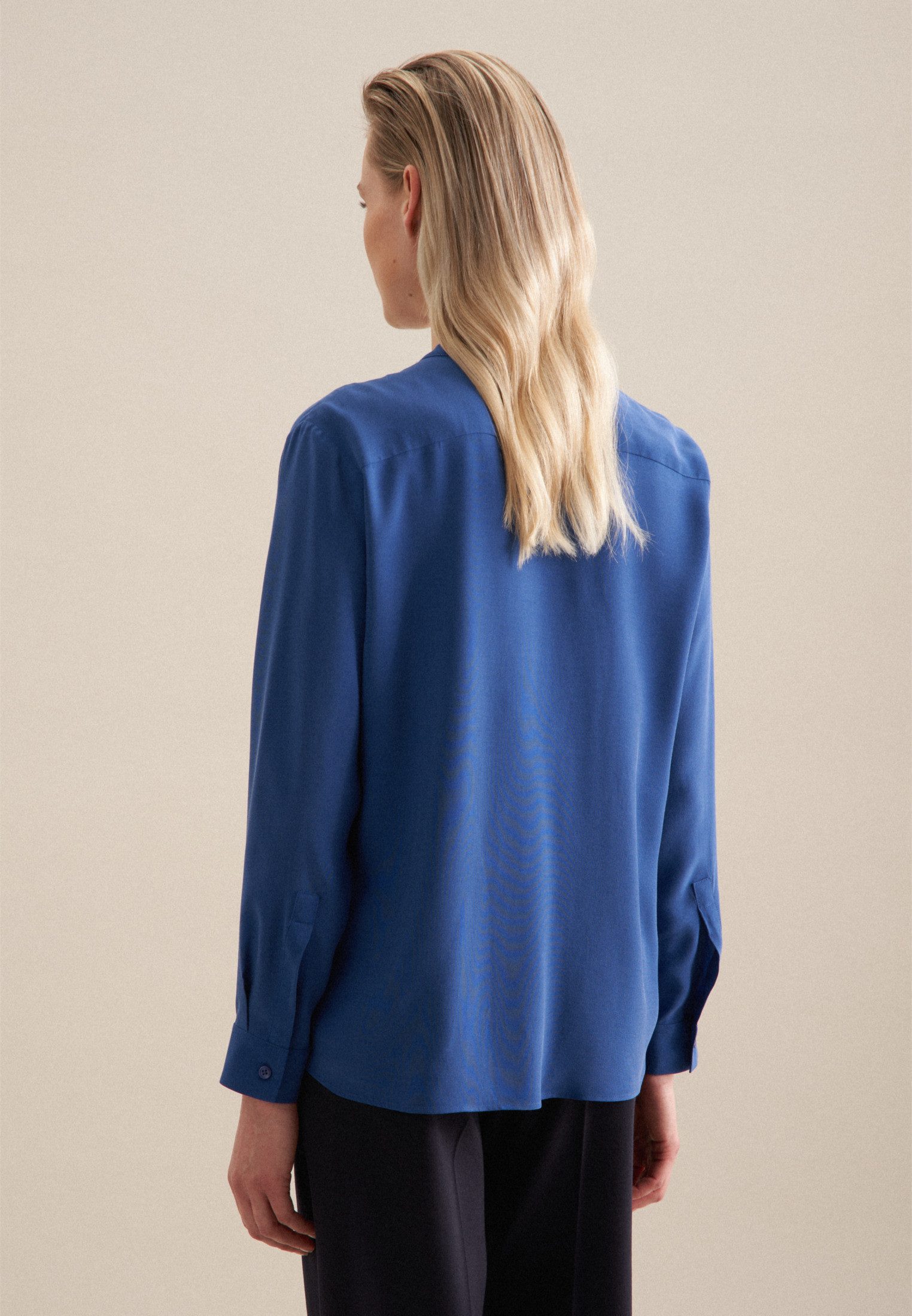 seidensticker Klassieke blouse Zwarte roos