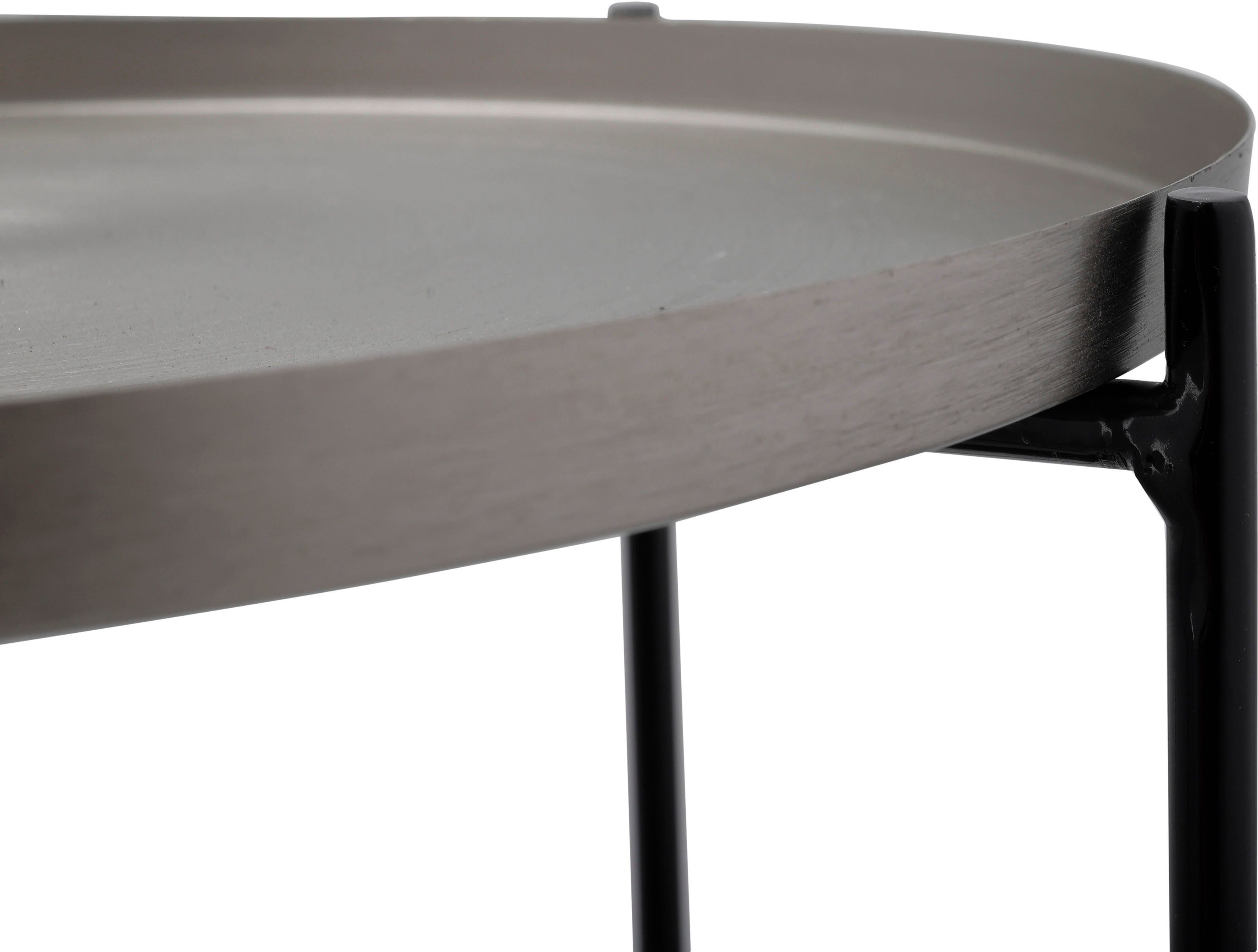 Kayoom Bijzettafel Louisa 125, bijzettafel van metaal en marmer, aantrekkelijk ontwerp Decoratief, edele marmeren plaat en metalen dienblad, stijlvol ontwerp (1 stuk)