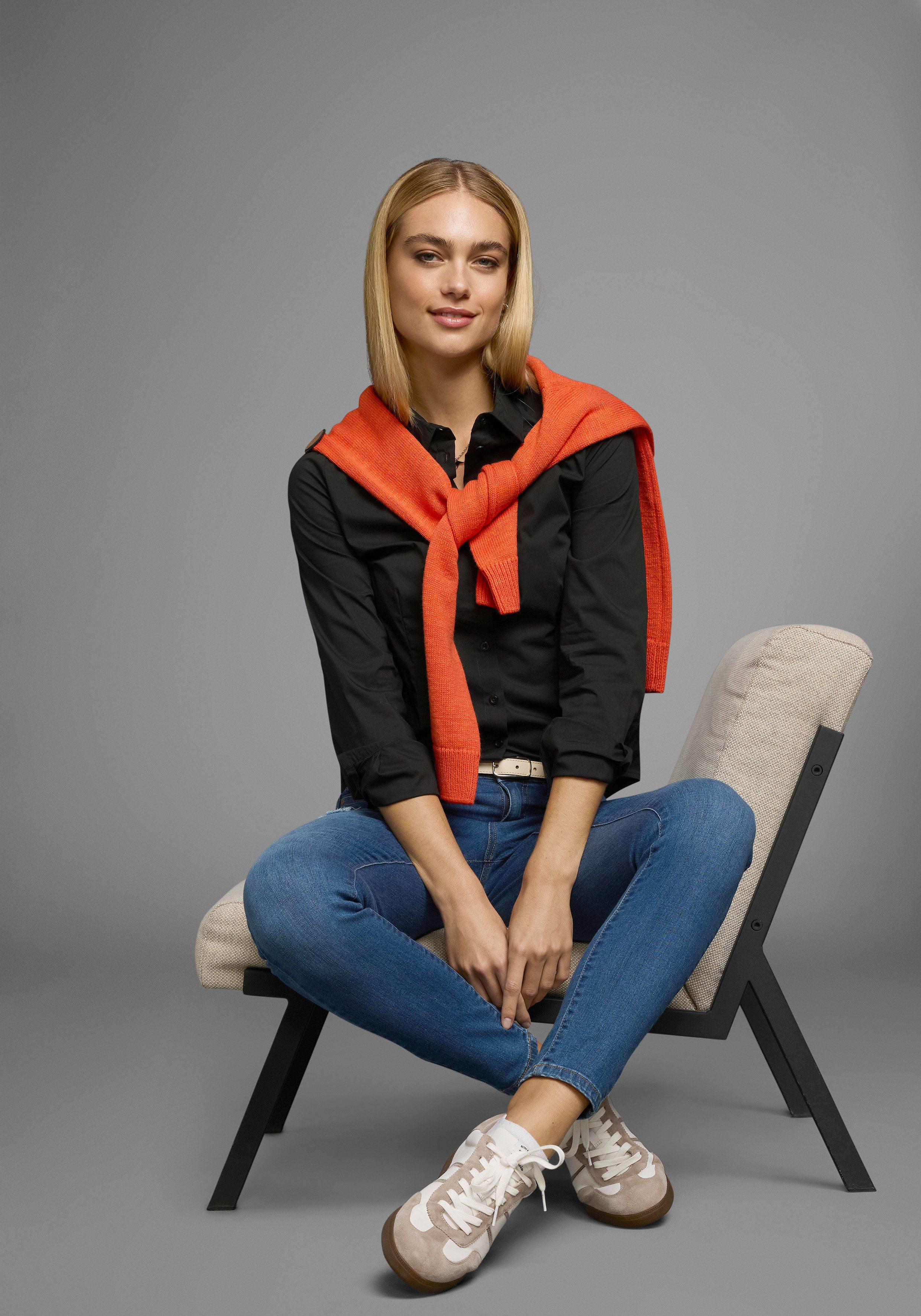 Flashlights Blouse met lange mouwen in overhemdstijl (Set van 2)