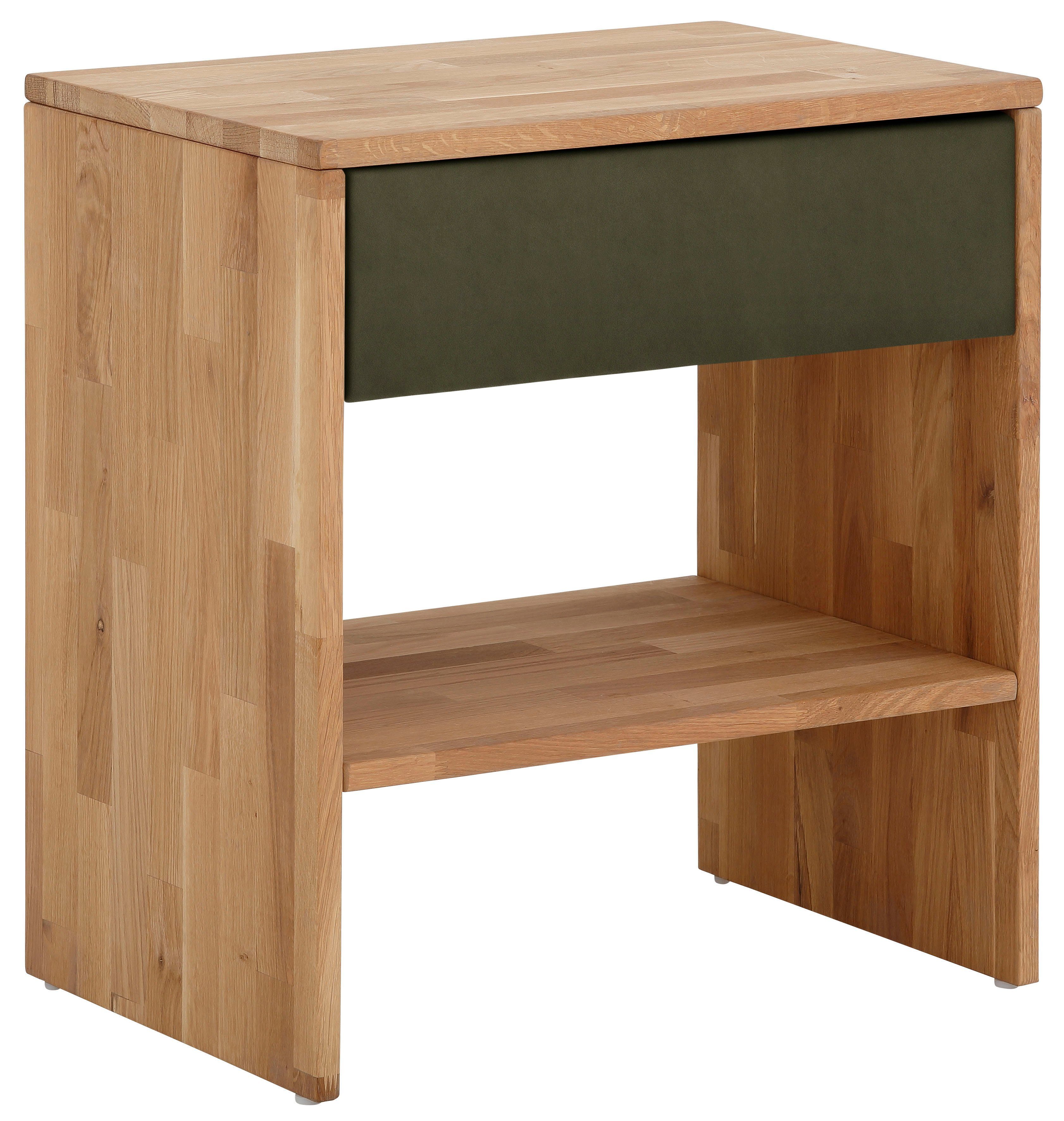 Places of Style Nachtkastje Vinton nachtkastjes maat Luxe-microvezel vintage groen