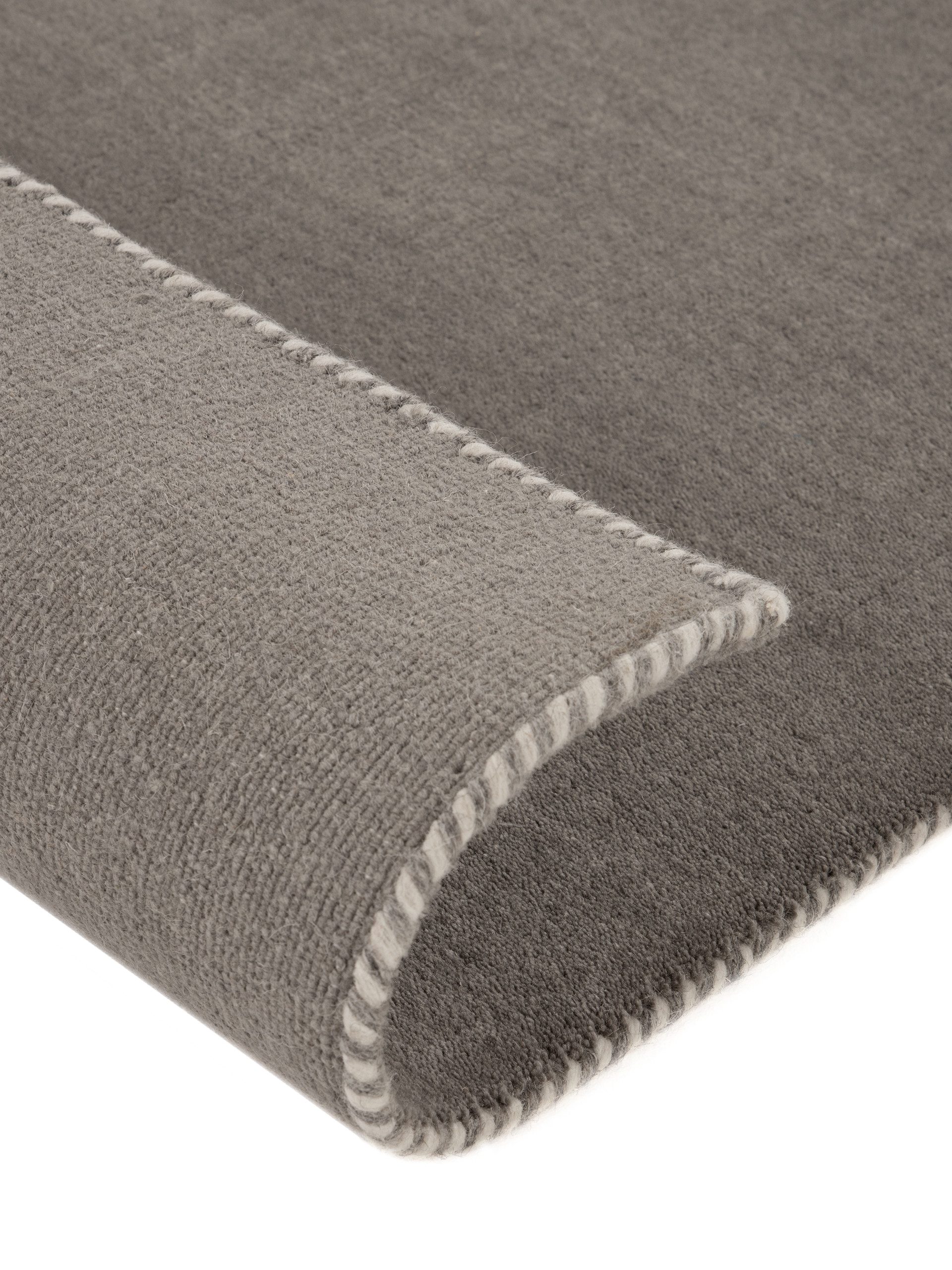 carpetfine Wollen kleed Gabbeh Lola Uni met natuurlijk plantaardig materiaal handgeweven, ook in rond
