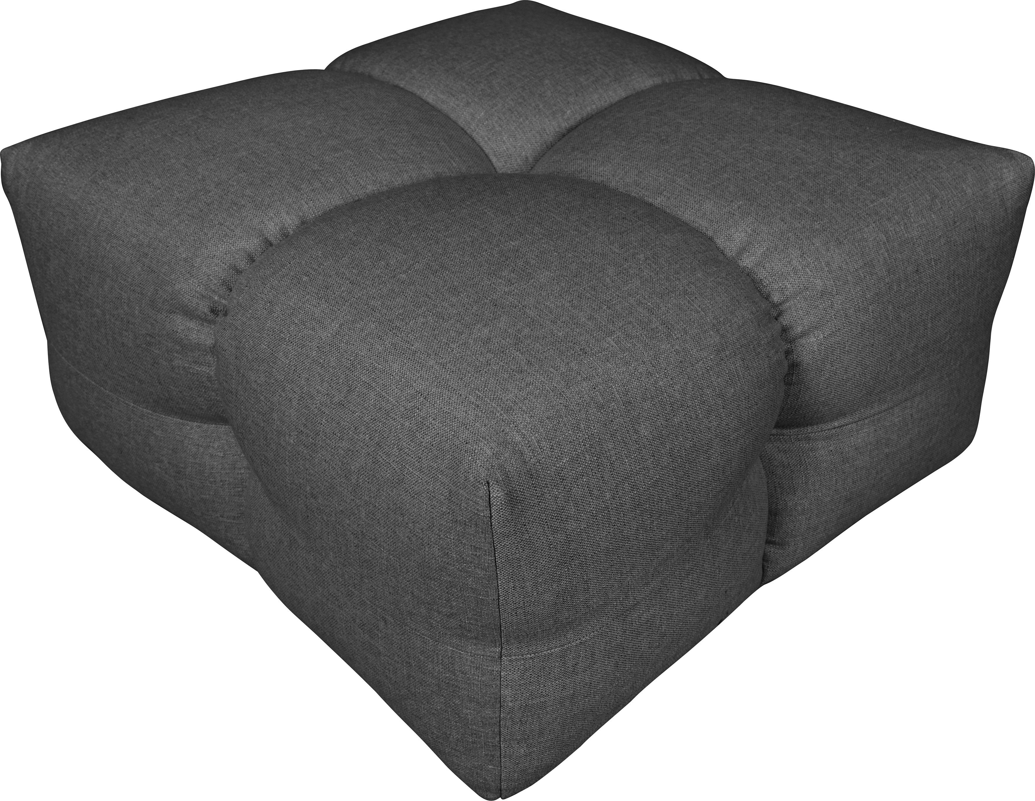 LeGer Home by Lena Gercke Hocker TALISHA zitpoef, moderne quilt, afmetingen: 84/93/43 cm
