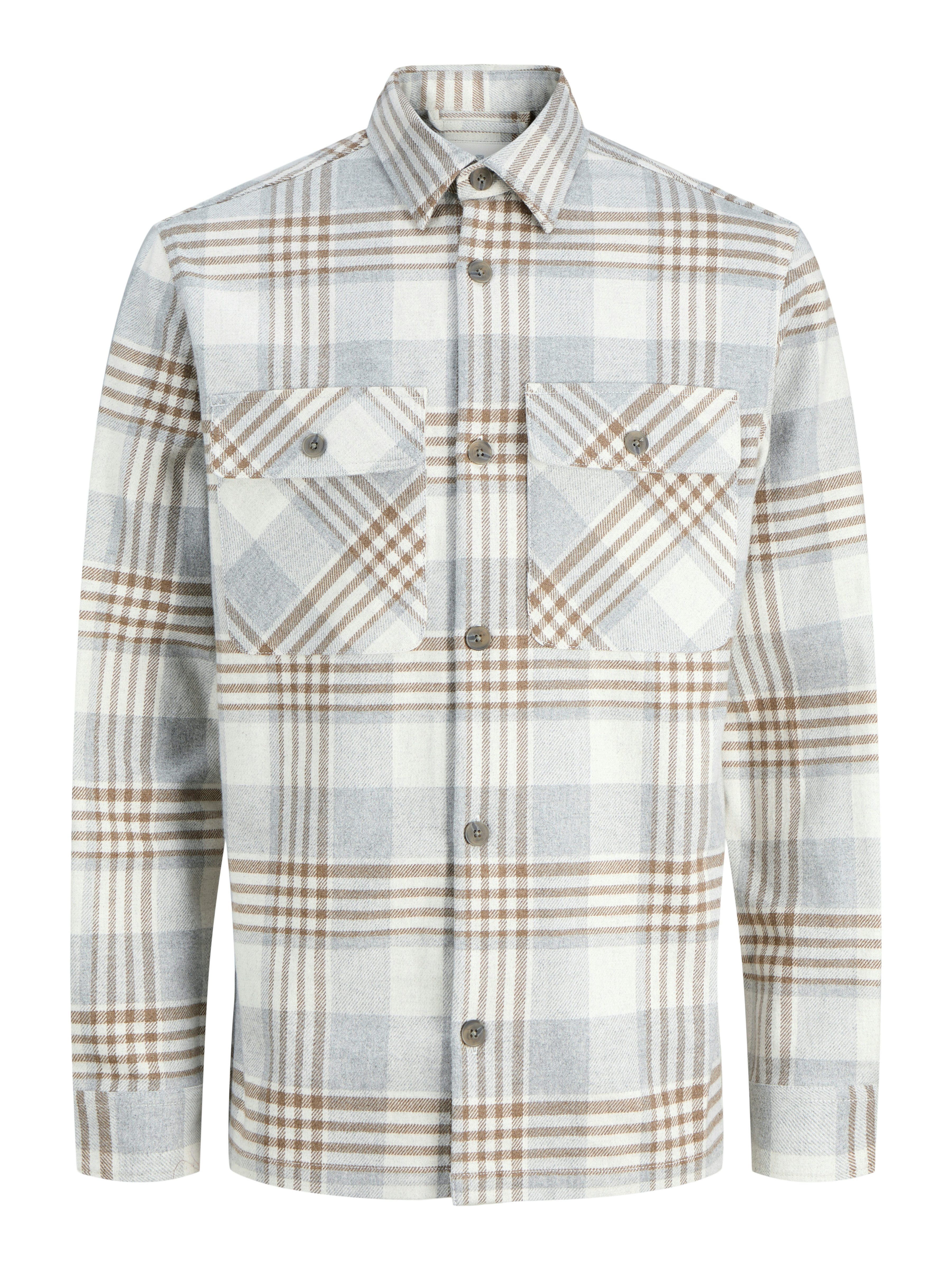 Jack & Jones Overhemd met lange mouwen JPRRAYLE MELANGE CHECK L/S OVERSHIRT SN