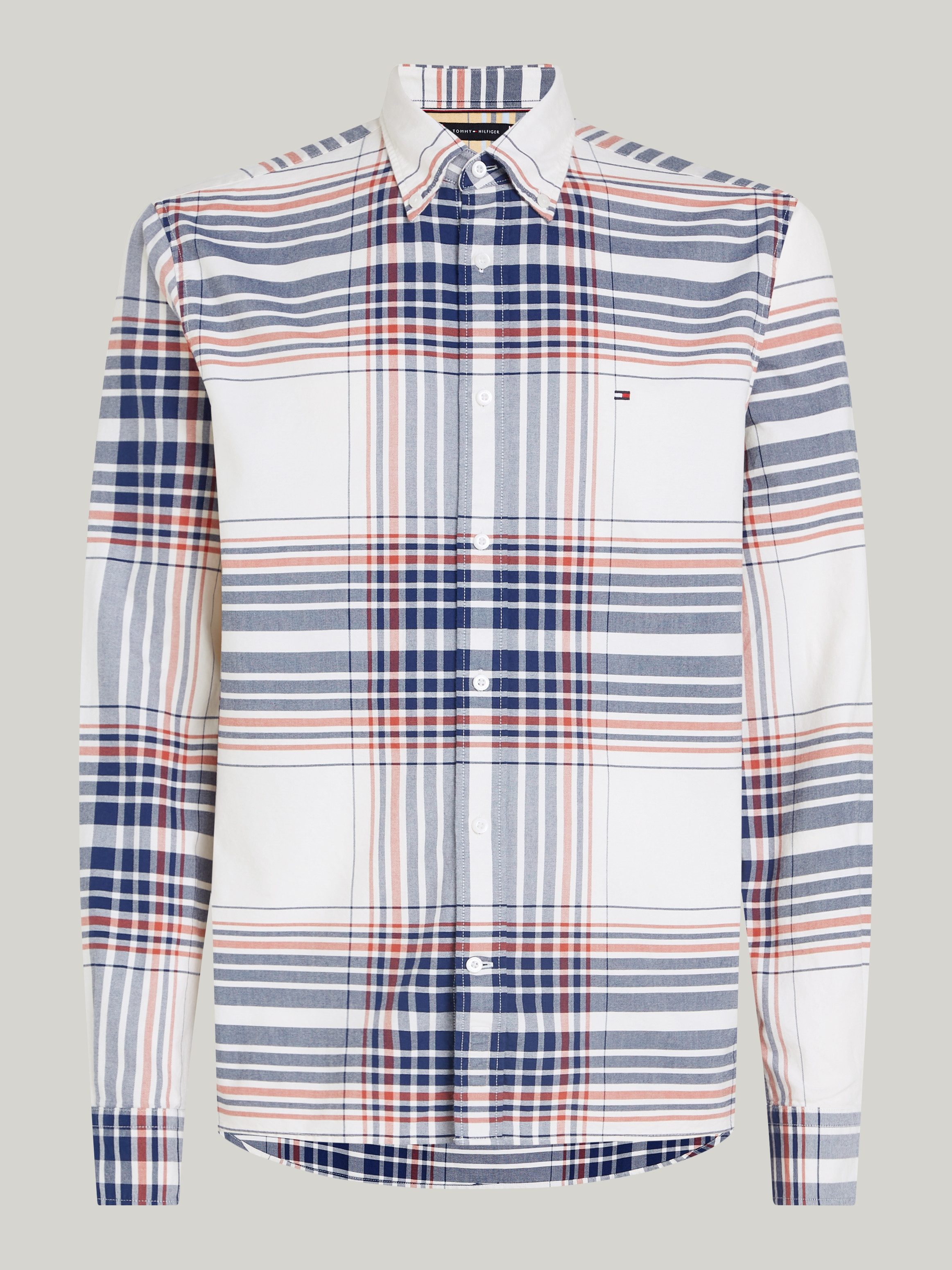 Tommy Hilfiger Overhemd met lange mouwen XL OXFORD CHECK RF SHIRT