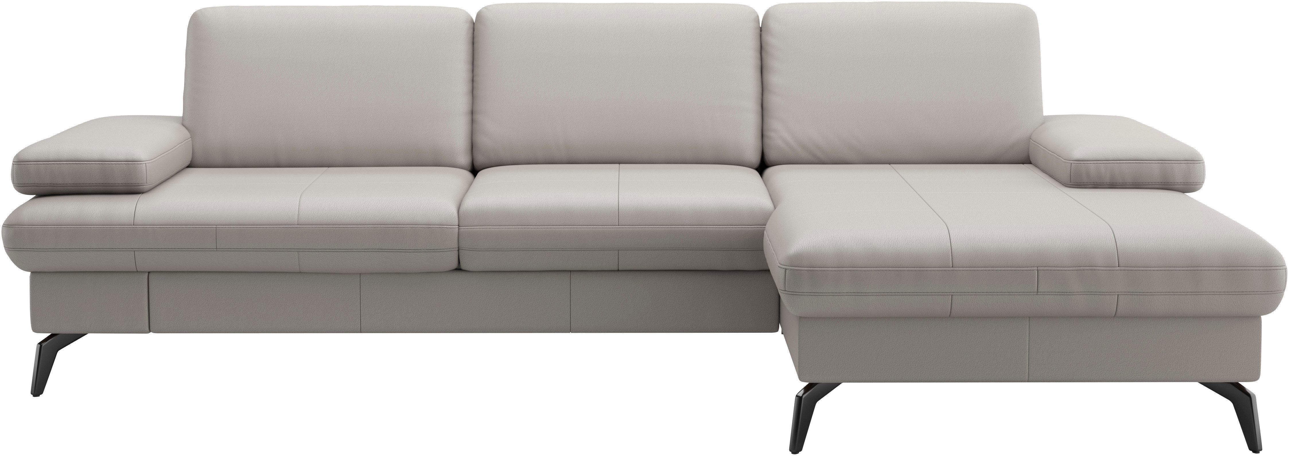 sit&more Hoekbank Morris L-vorm, incl. zitdiepteverstelling keuze uit armleuningverstelling, bedfunctie & bedlade