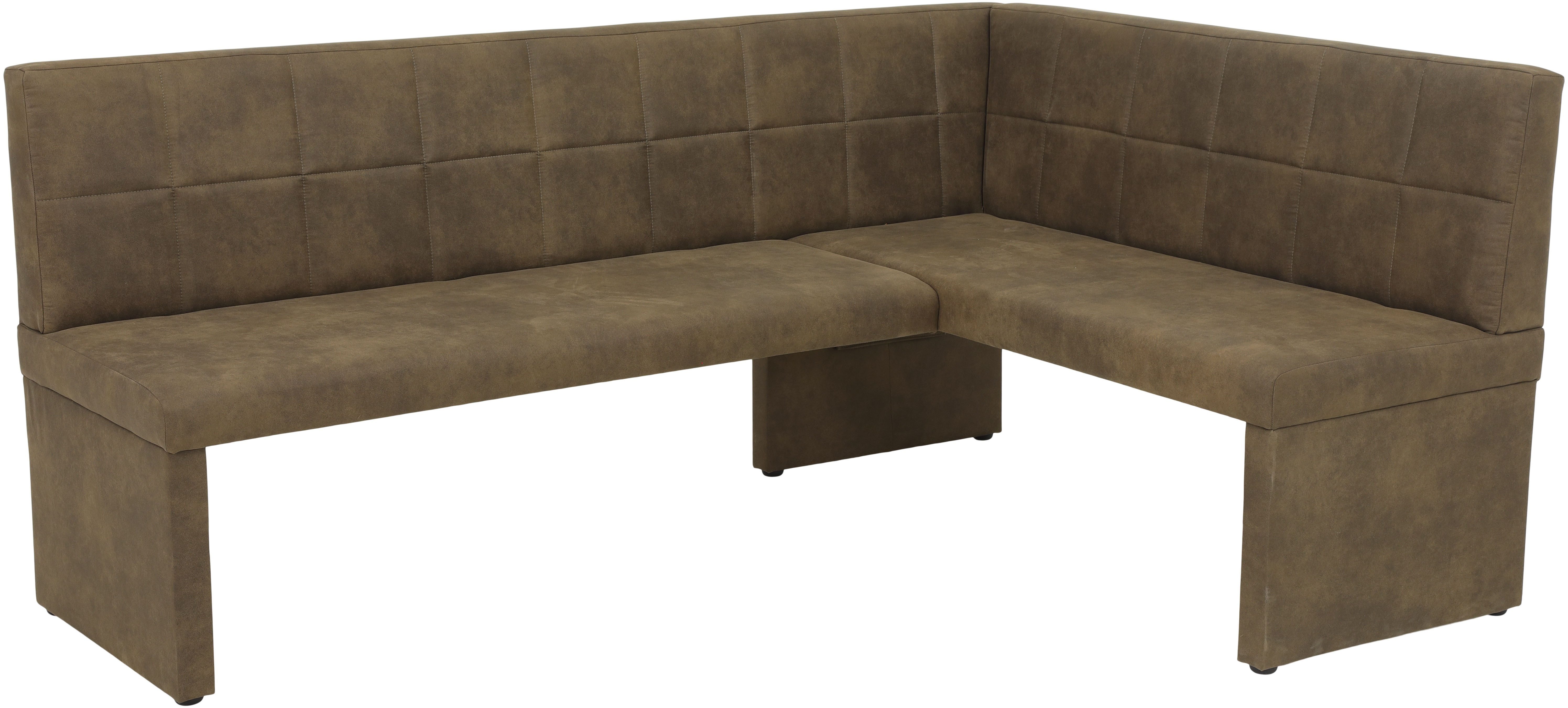 HELA Eethoek Spree Eettafel 140x90 cm met dikke rand, microvezel bekleding(4-delig)