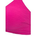 sunseeker triangel-bikinitop loretta met structuurpatroon roze