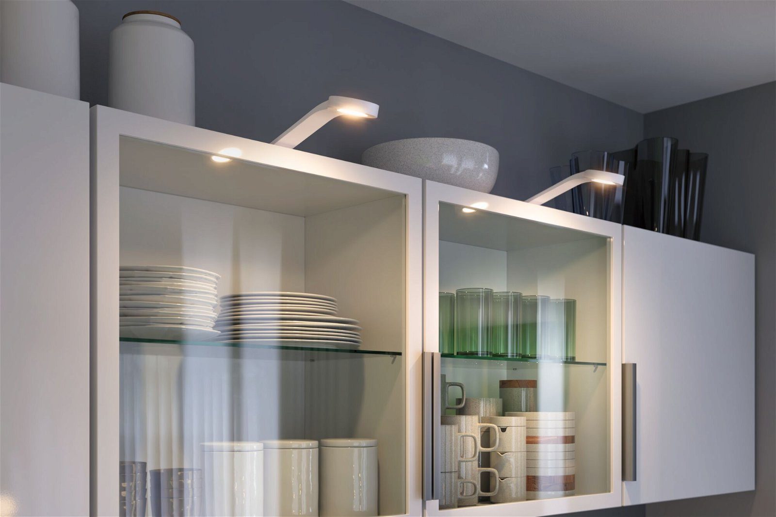 Paulmann Verlichting voor onderkast Clever Connect Mike 2x2,5W DC 2700-6500K 12V wit mat/kunststof (2 stuks)