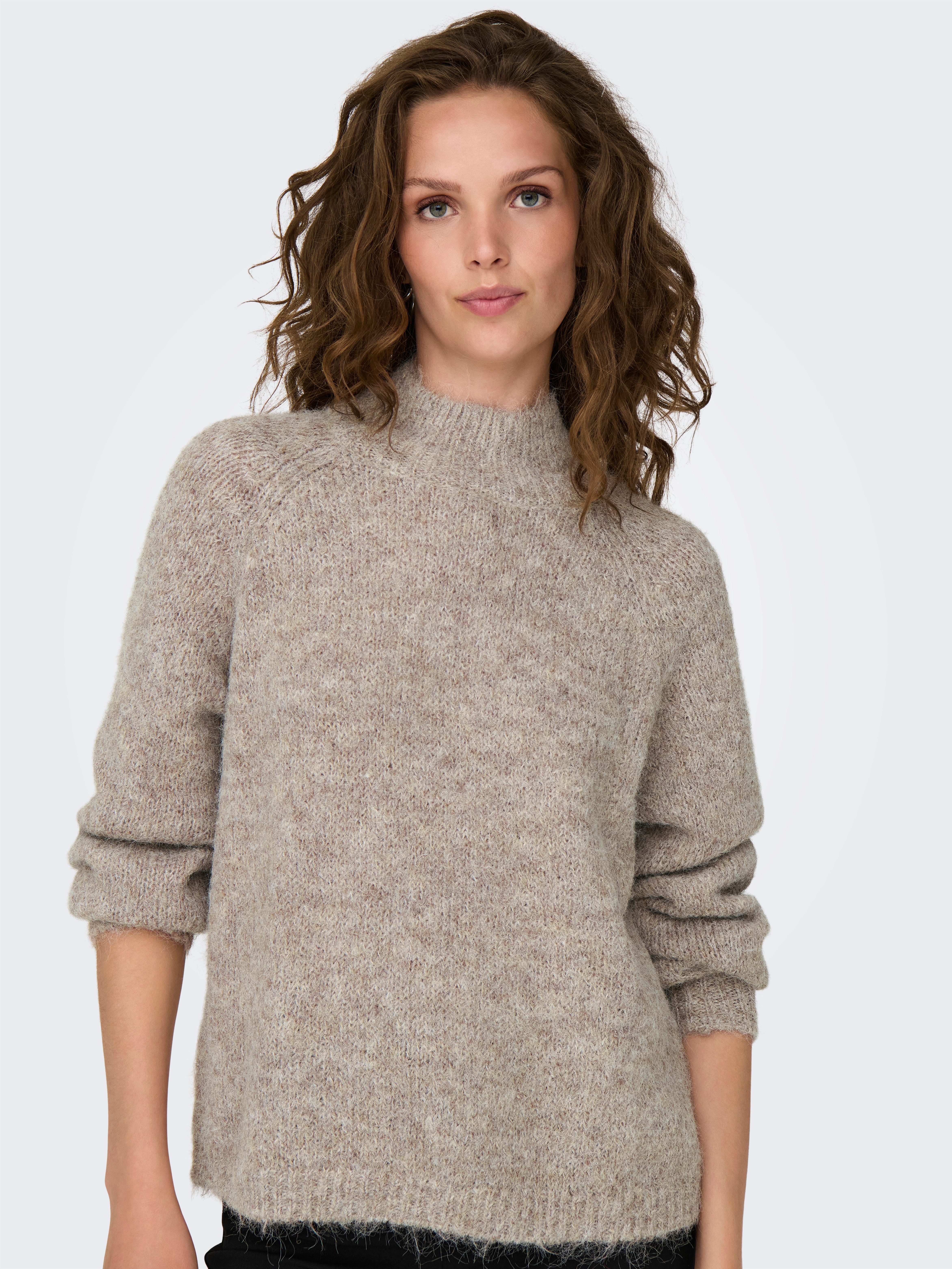JDY Trui met staande kraag ZOEY LIFE L S HN RAGLAN PUL KNT NOOS