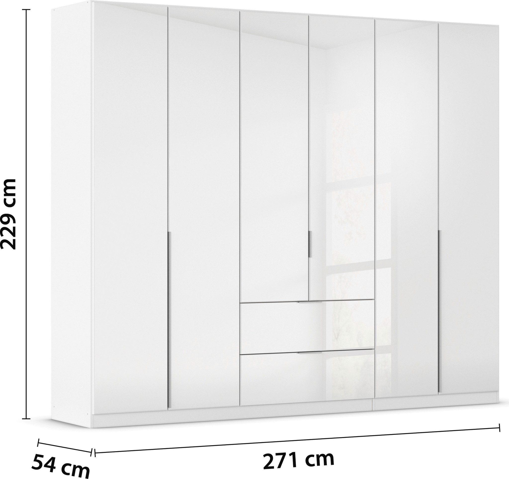 rauch Draaideurkast Kledingkasten kast garderobe AGORDO met glazen front