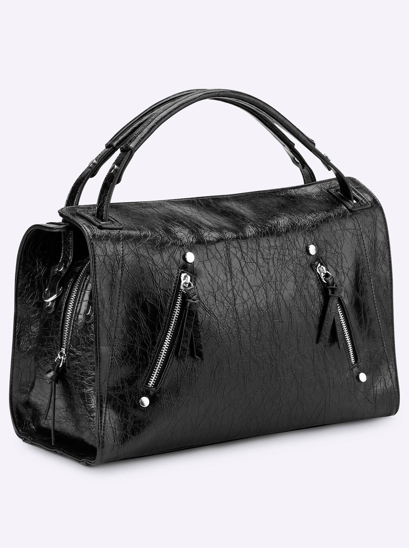 heine Handtas dames handtassen maat 27 cm zwart
