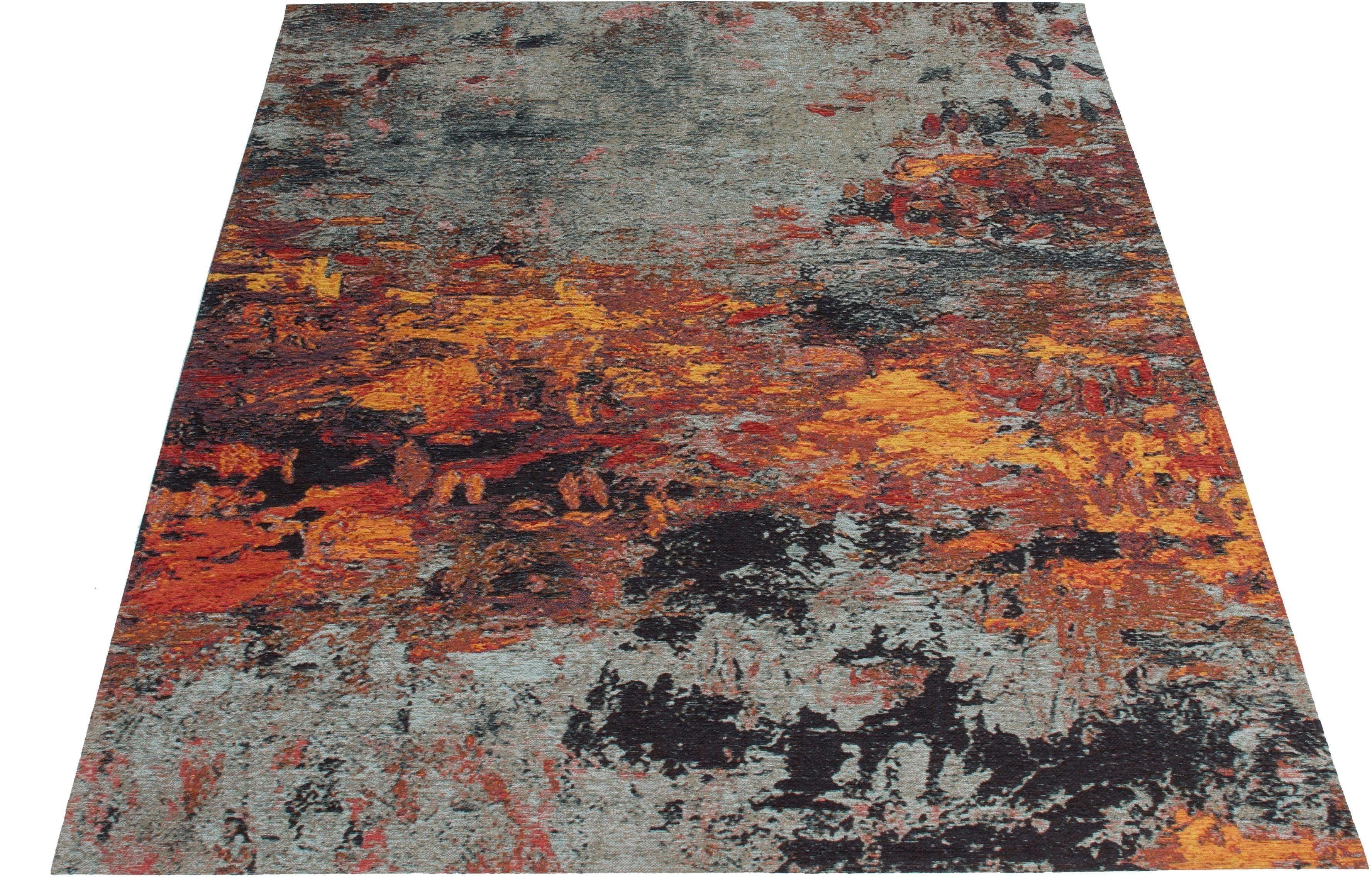Bruno Banani Vloerkleed Wallim Abstract design, laagpolig vloerkleed, gemakkelijk in onderhoud, robuust