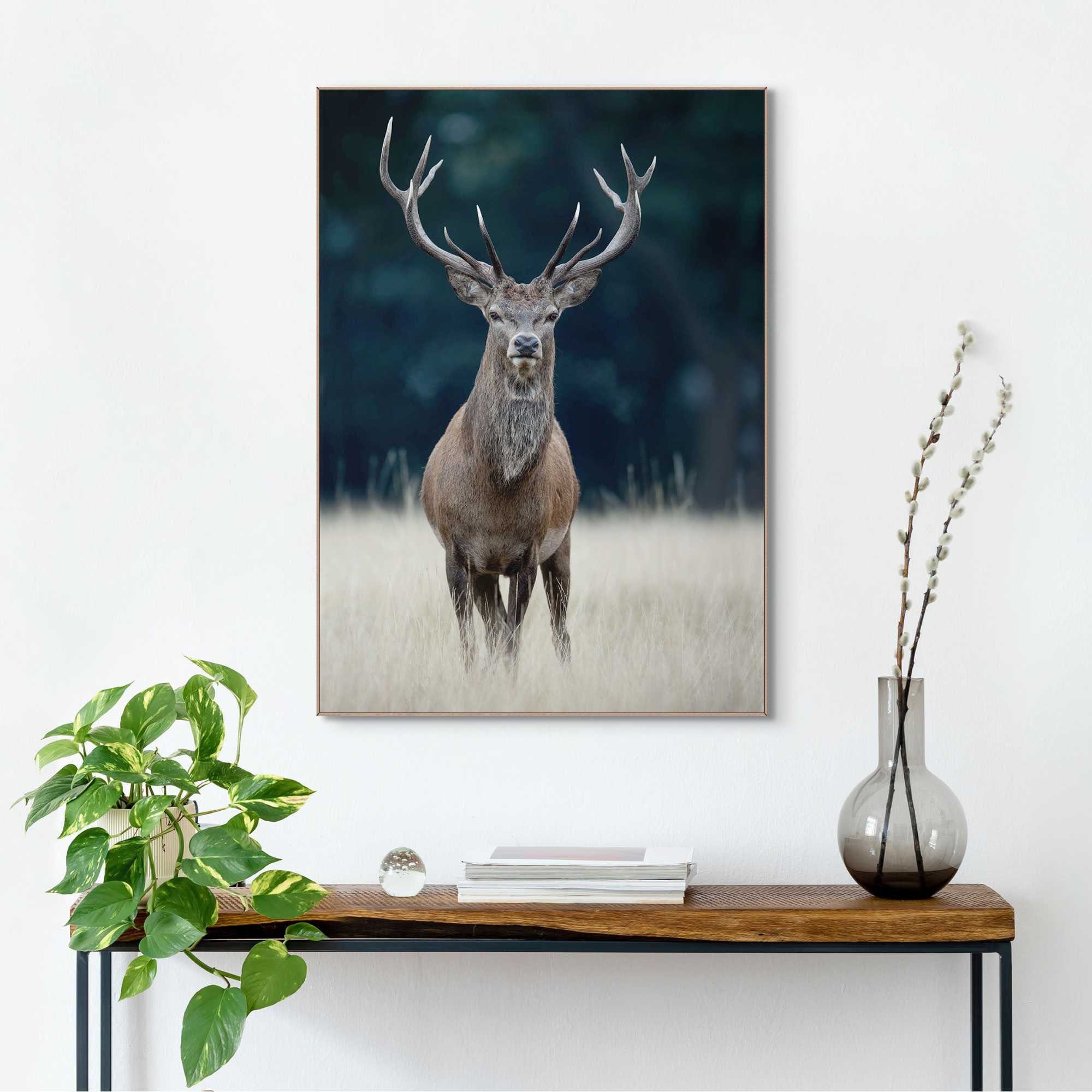 Reinders! Artprint Slim Frame Wood 50x70 Deer