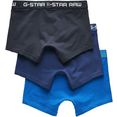 g-star raw boxershort classic trunk clr 3 pack (set, 3 stuks, set van 3) blauw