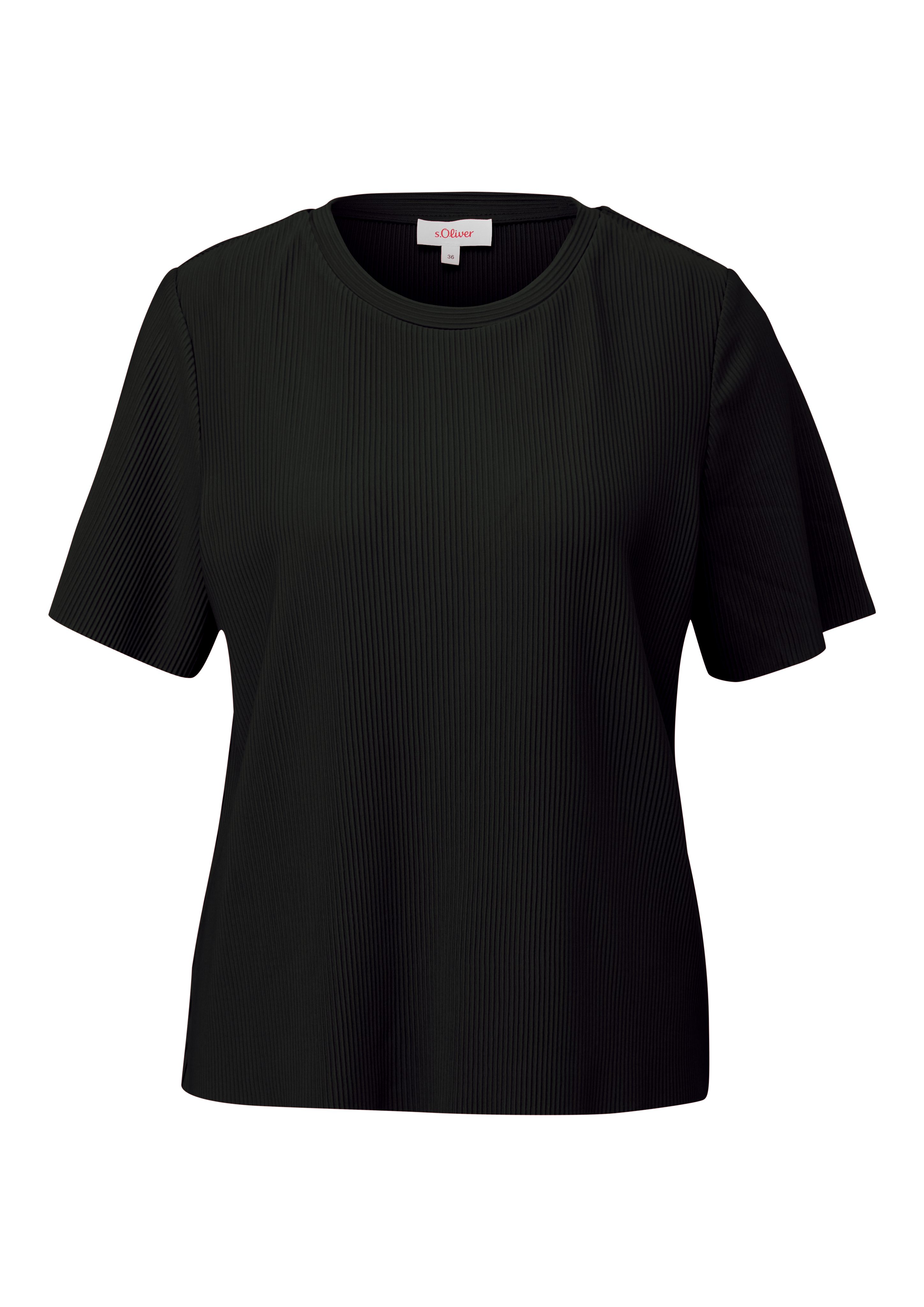 s.Oliver T-shirt met plisséplooien