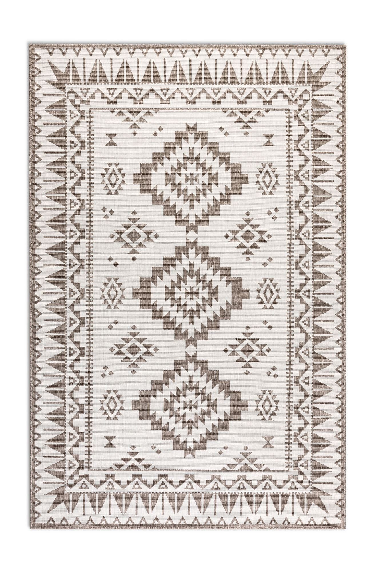 ELLE DECORATION Vloerkleed Dynamic, omkeerbaar tapijt Vlakweefsel, binnen- en buiten, modern, omkeerbaar, balkon, woonkamer, buiten