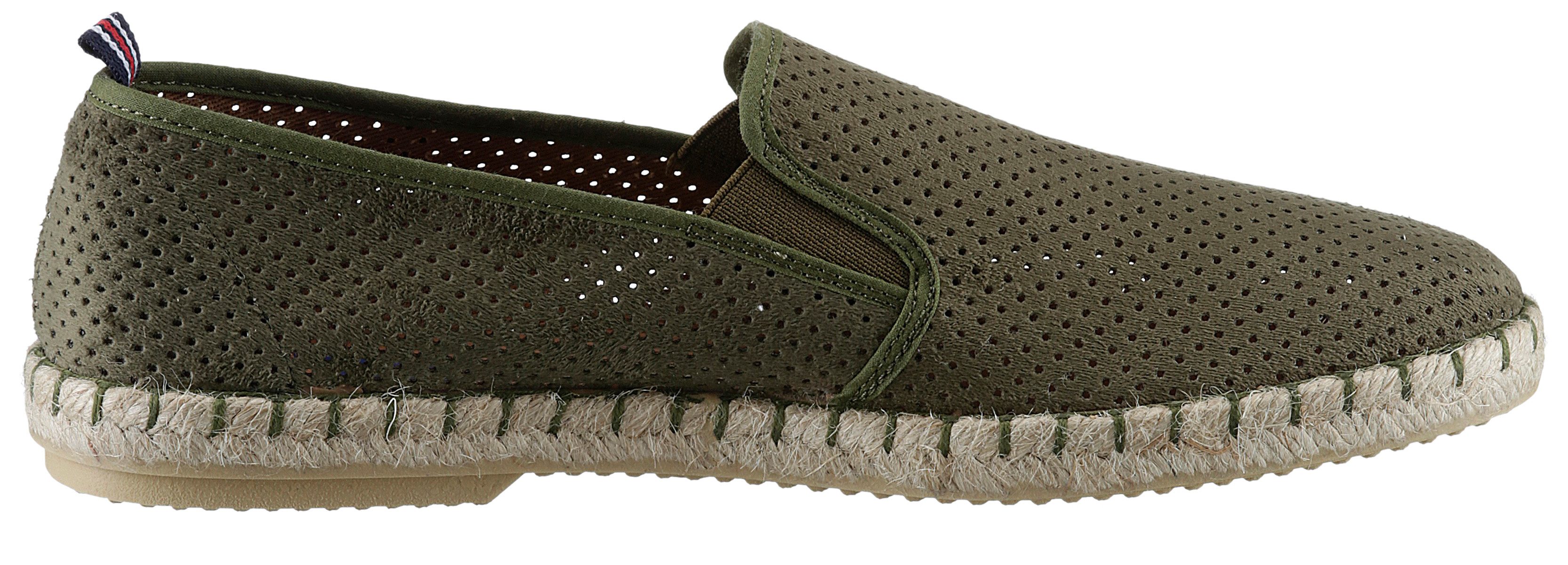 VERBENAS Espadrilles Tom Pacific , loafer, slip-on, zomerschoen, strandschoen met stretch inzetstukken