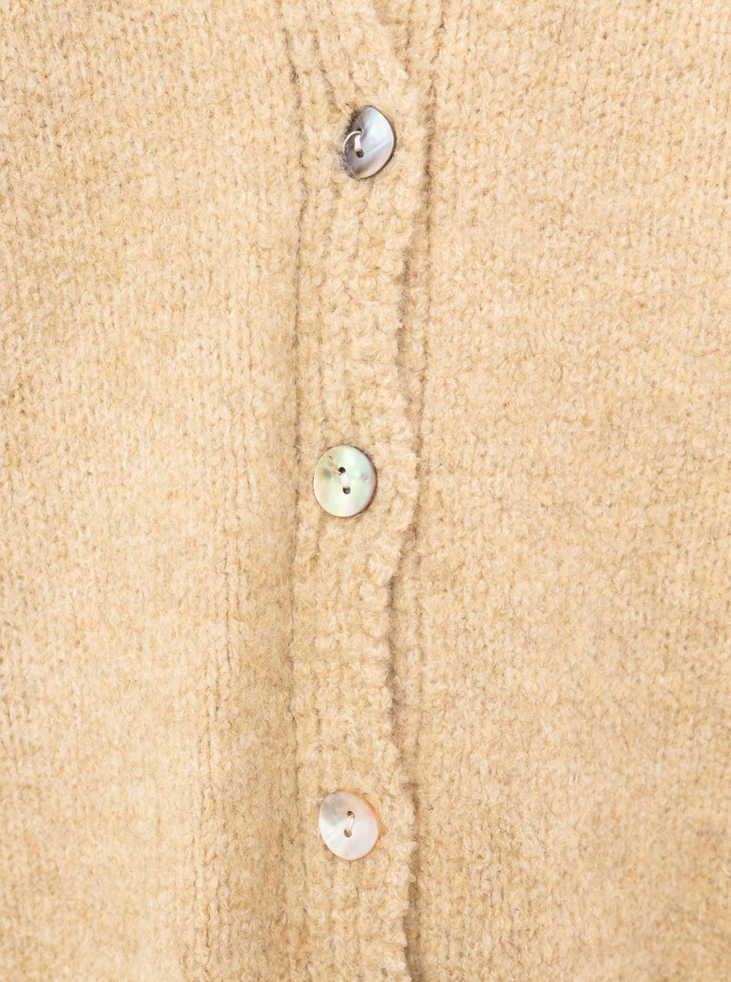 Zwillingsherz Vest Knopen knuffelig, met kleine knoopjes en wolgehalte