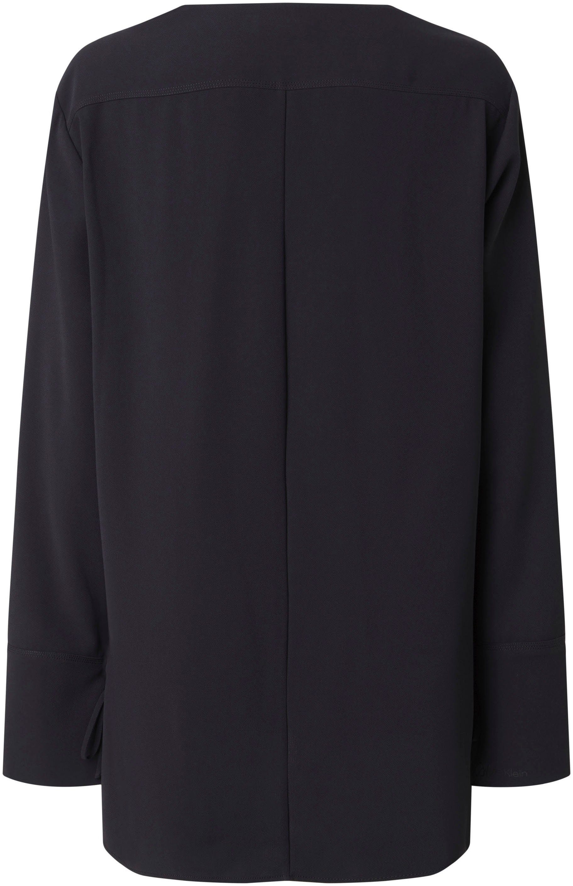 Calvin Klein Blouse met lange mouwen STRUCTURE TWILL LS TUNIC TOP