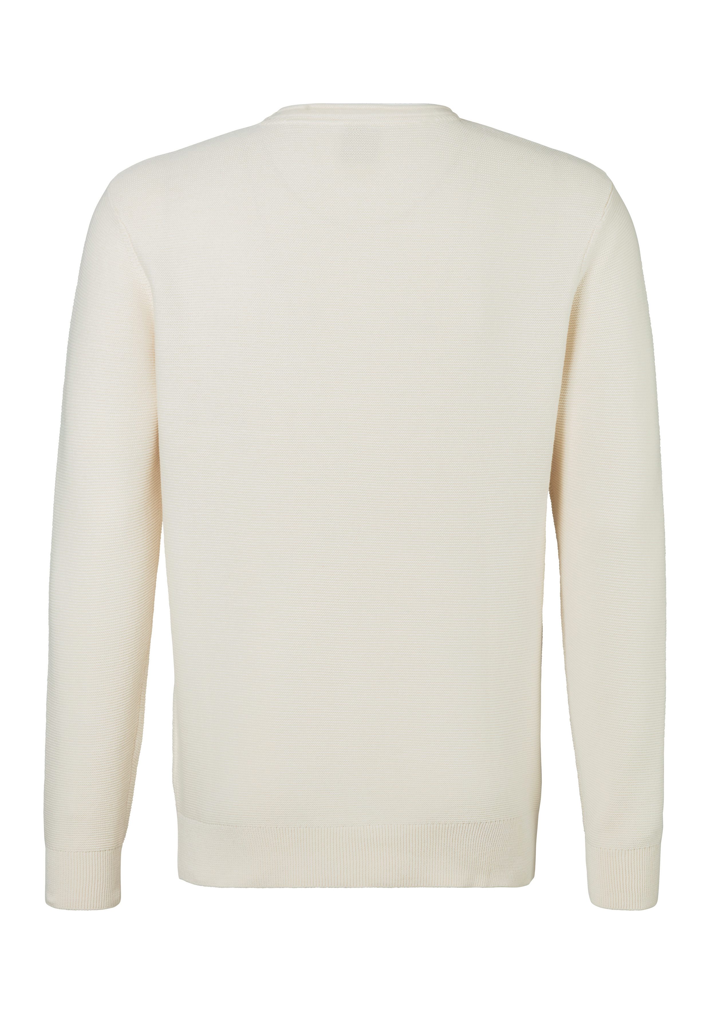AUTHENTIC LE JOGGER Gebreide trui met double-layer look, pullover van 100% katoen