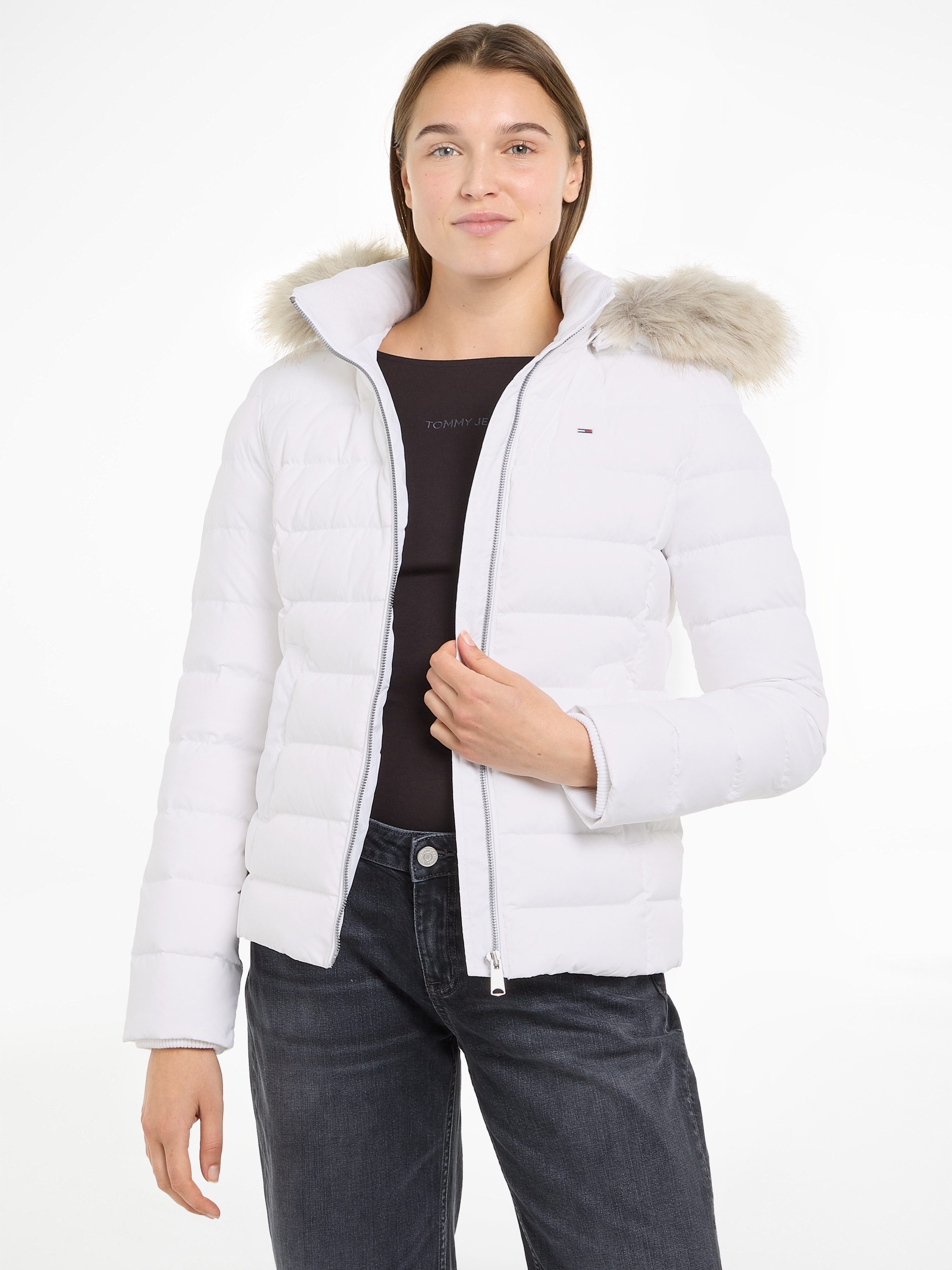 TOMMY JEANS Gewatteerde jas TJW BASIC HOODED DOWN JACKET EXT