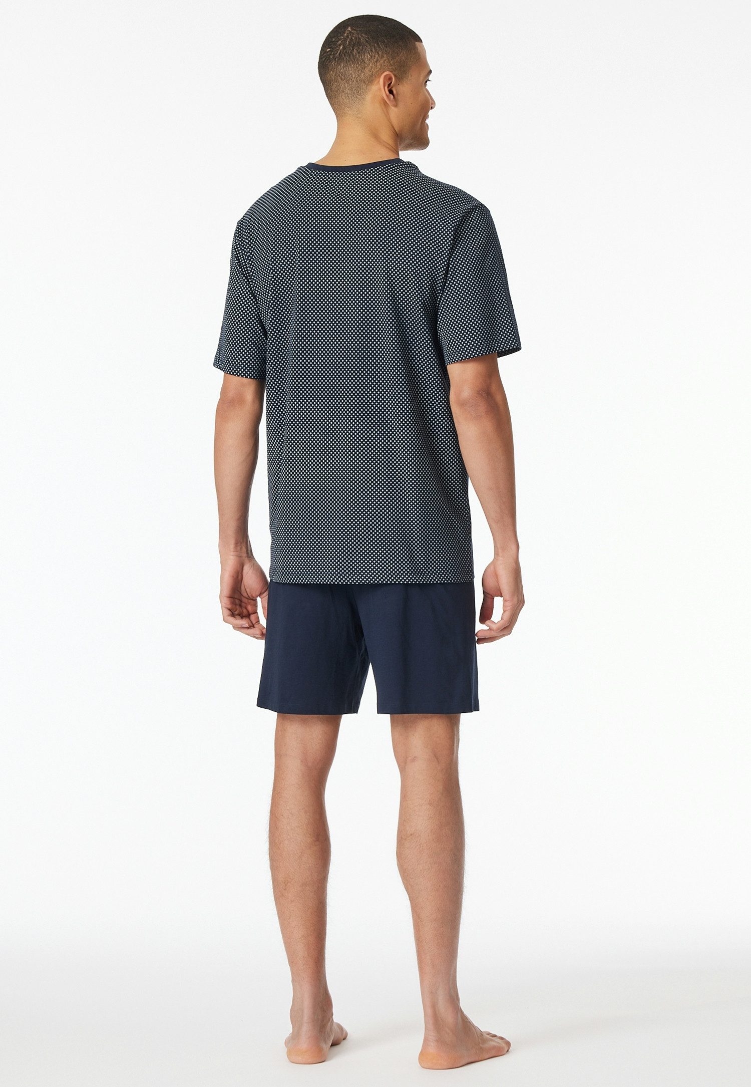 Schiesser Shortama Comfort Essentials met bovenkant met patroon (2-delig)