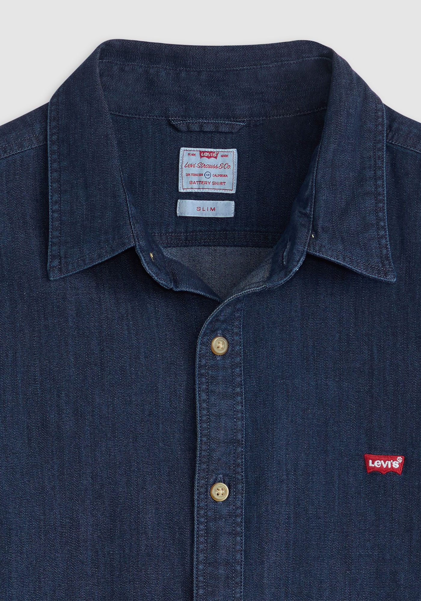 Levi's® Jeans overhemd LS BATTERY HM SHIRT SLIM van onderhoudsvriendelijke katoenmix