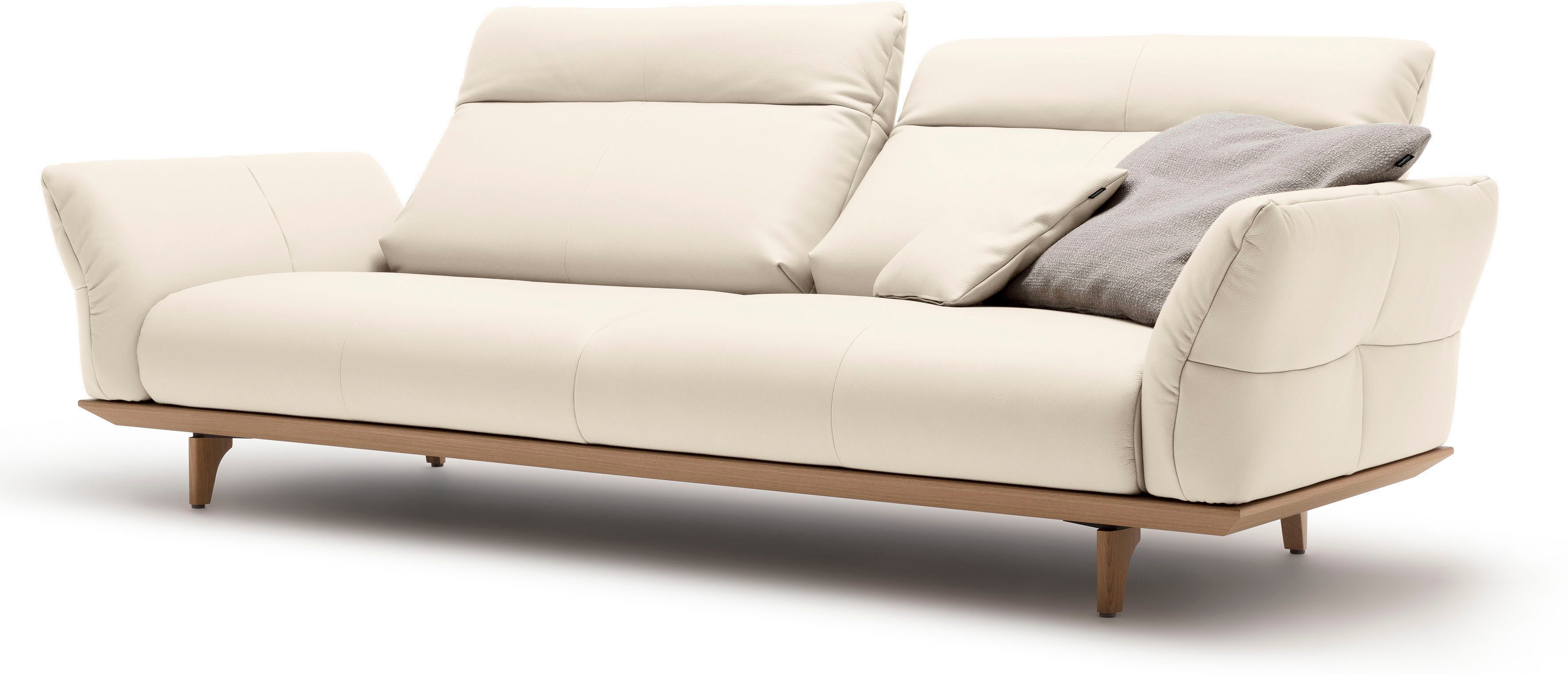 Creation BY ROLF BENZ 3,5-zitsbank Hs.460 Onderstel in eiken, poten in natuurlijk eiken, breedte 228 cm