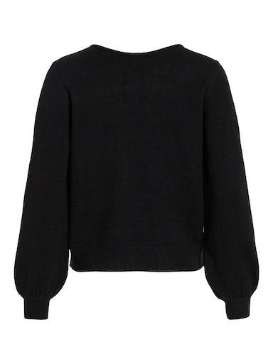 Vila Trui met V-hals VIRIL REV V-NECK L/S TOP - NOOS