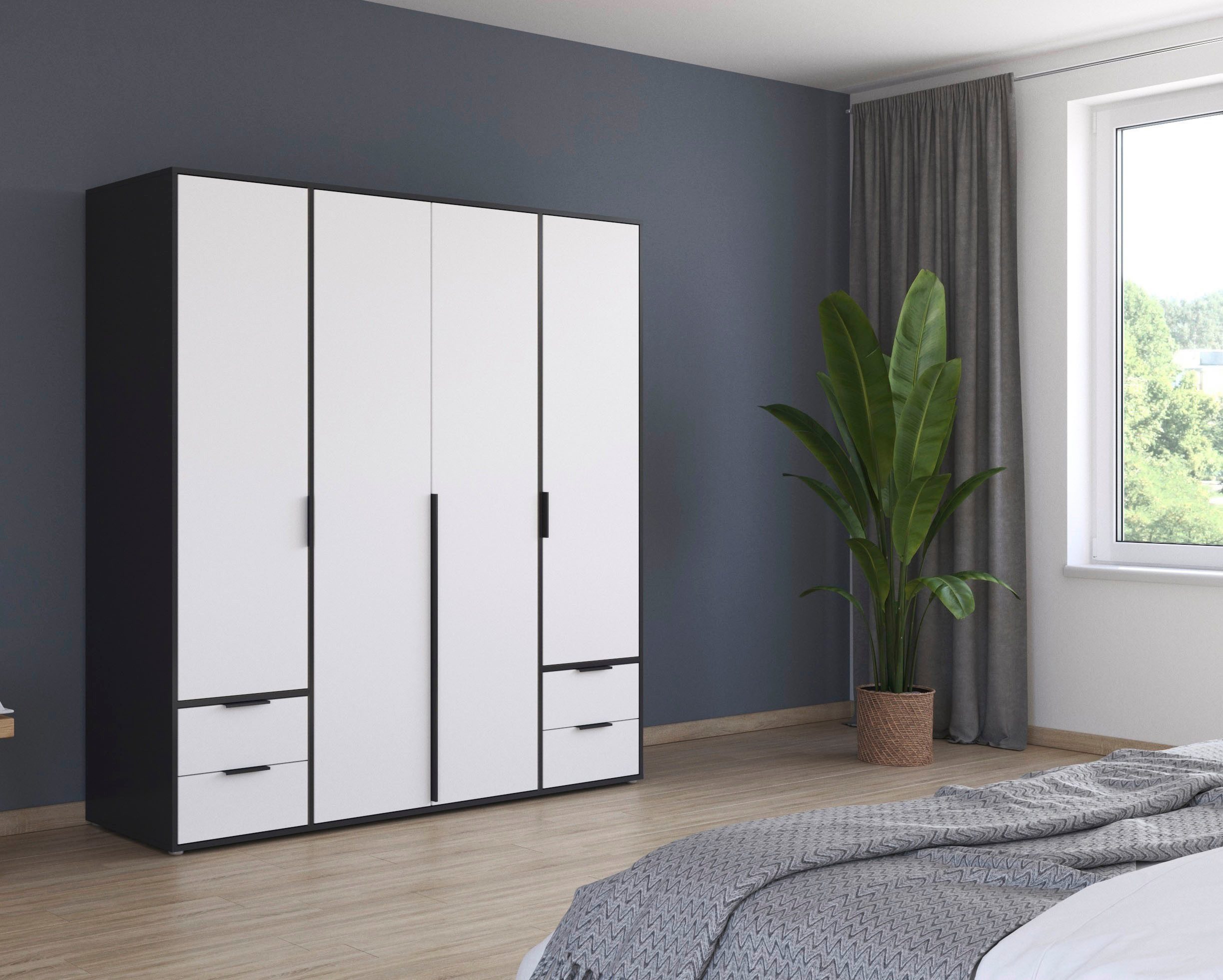rauch Draaideurkast Kledingkast Kast Garderobe Wasmand NAGATA veel Opbergruimte